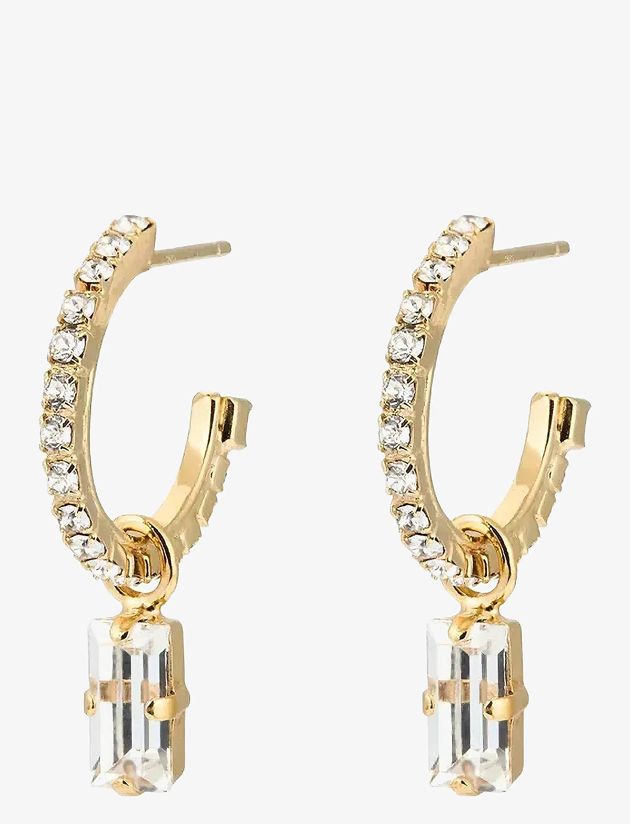 Caroline Svedbom - LUCY EARRINGS GOLD - creoler & hoops - crystal - 0