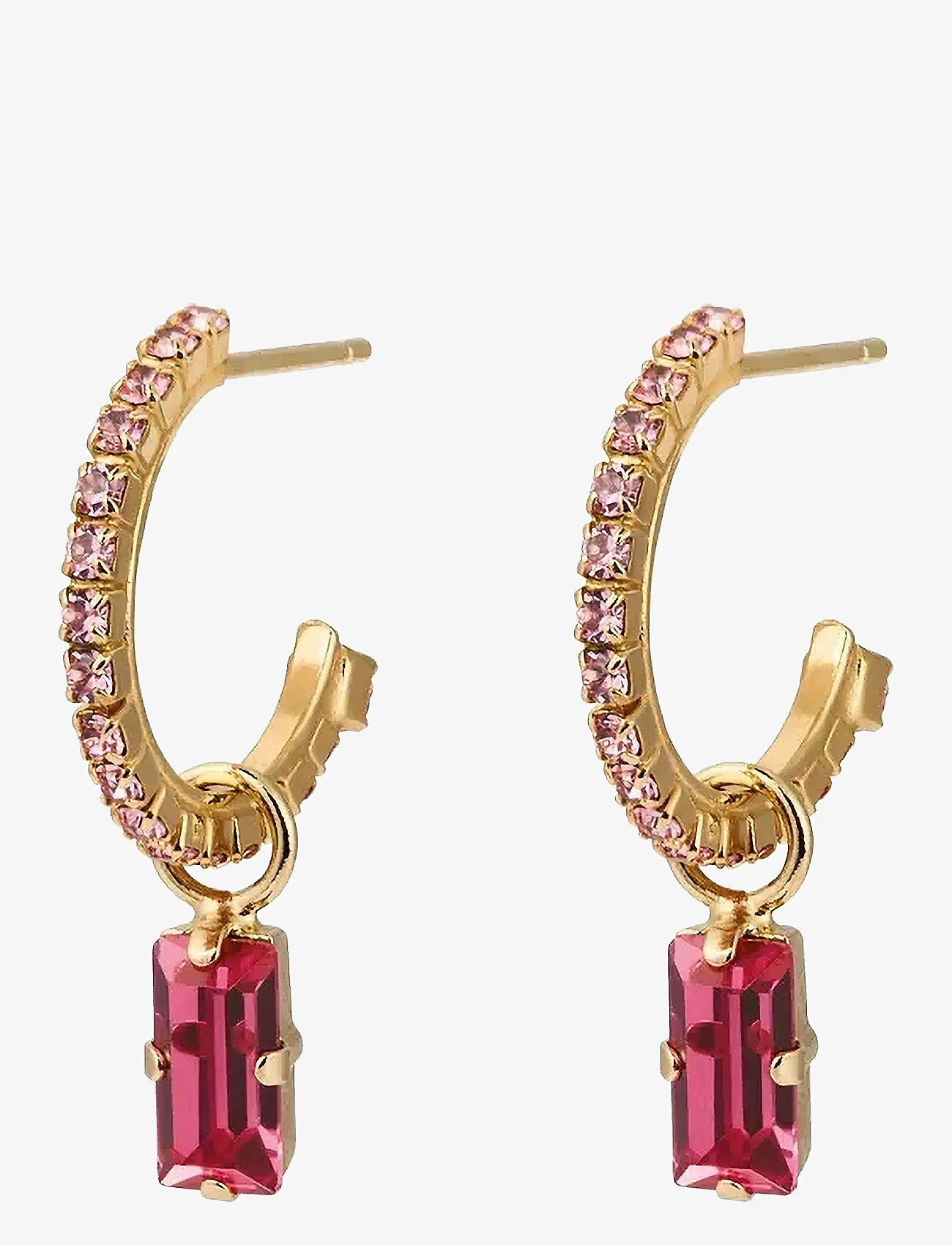 Caroline Svedbom - LUCY EARRINGS GOLD - Øreringer - rose / light rose - 1