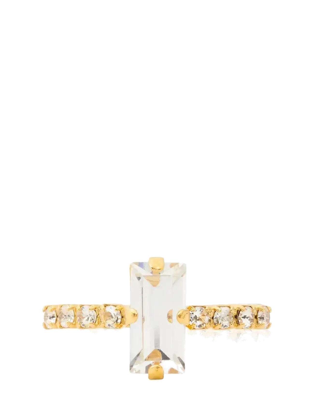 Caroline Svedbom LUCY RING GOLD - Festtøj - CRYSTAL / gold