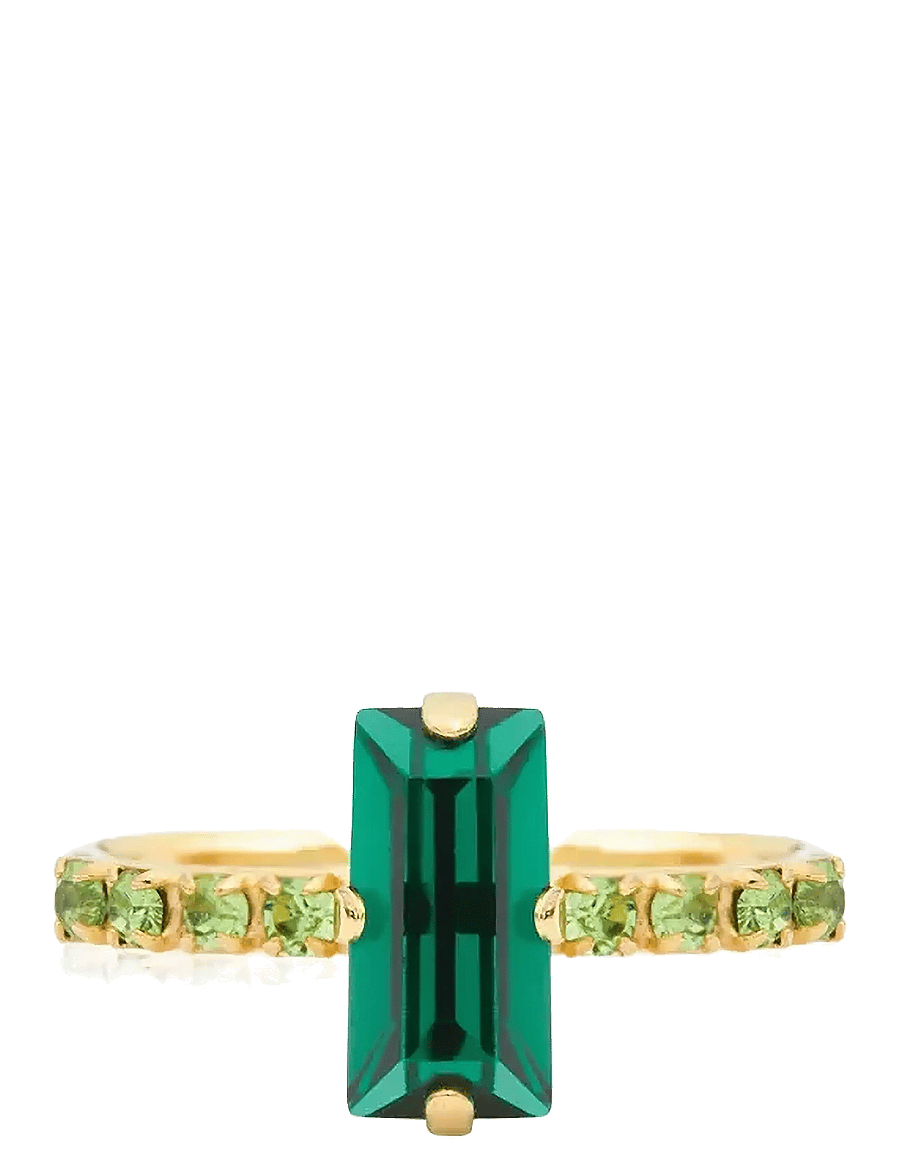 Caroline Svedbom - LUCY RING GOLD - sõrmused - emerald / peridot - 1