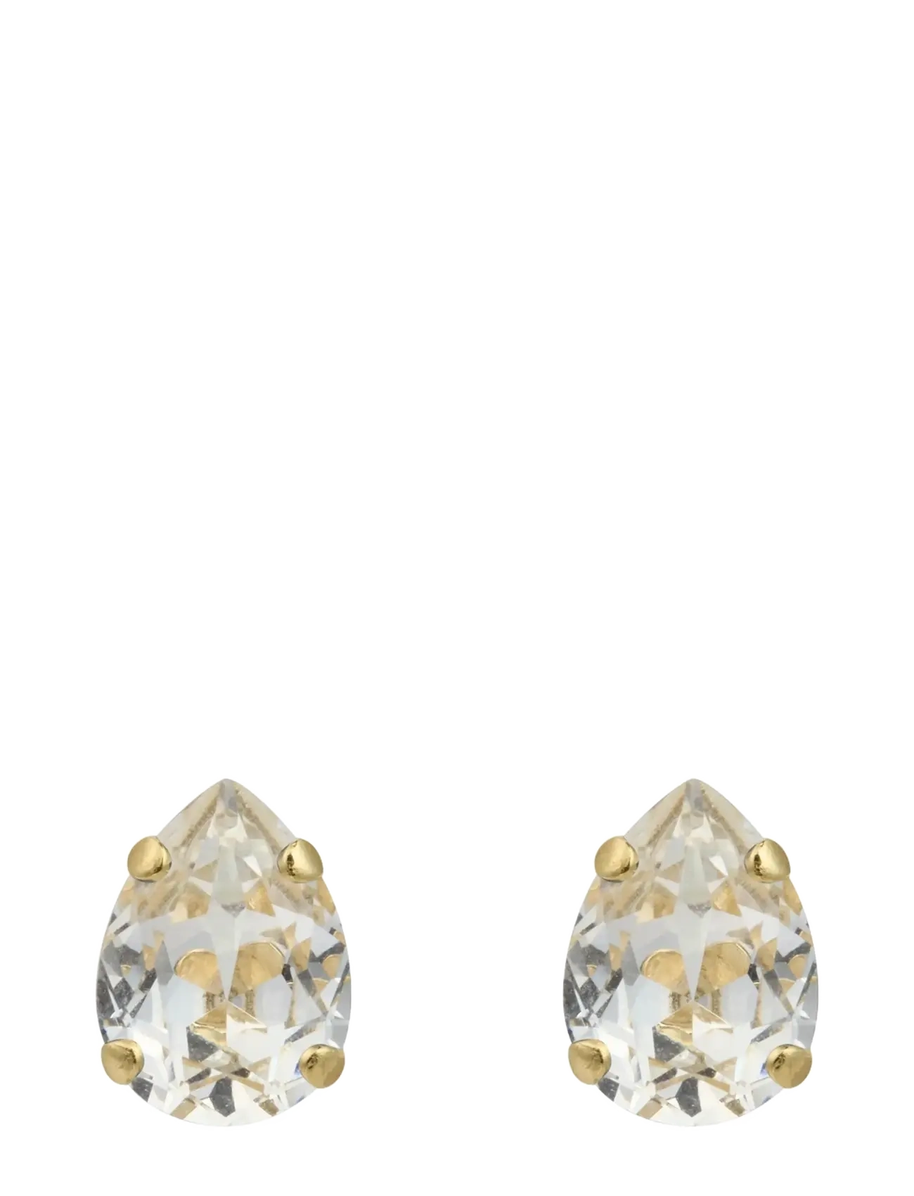 Caroline Svedbom AMELIA STUD EARRINGS GOLD - Øredobber - CRYSTAL / gold