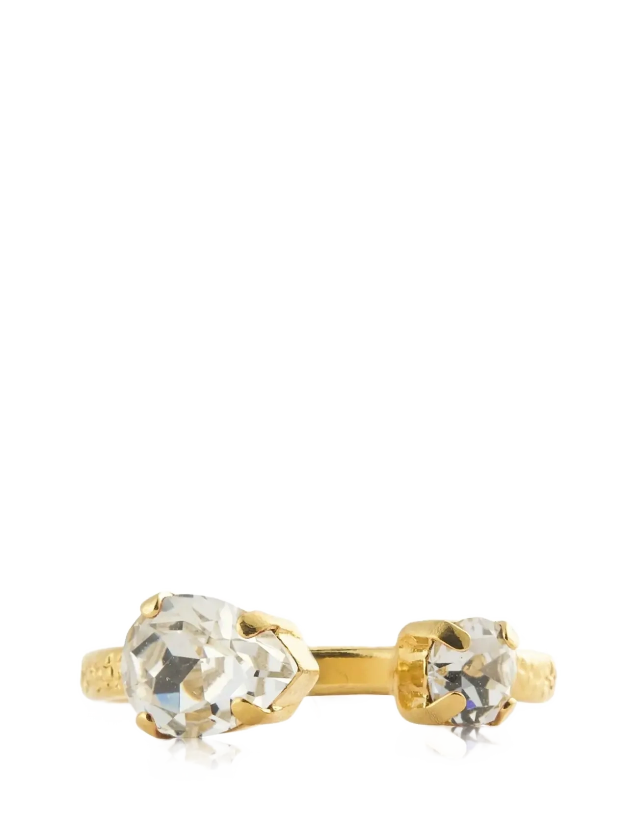 Caroline Svedbom AMELIA RING GOLD - Valentīna dienas dāvanas - CRYSTAL / gold