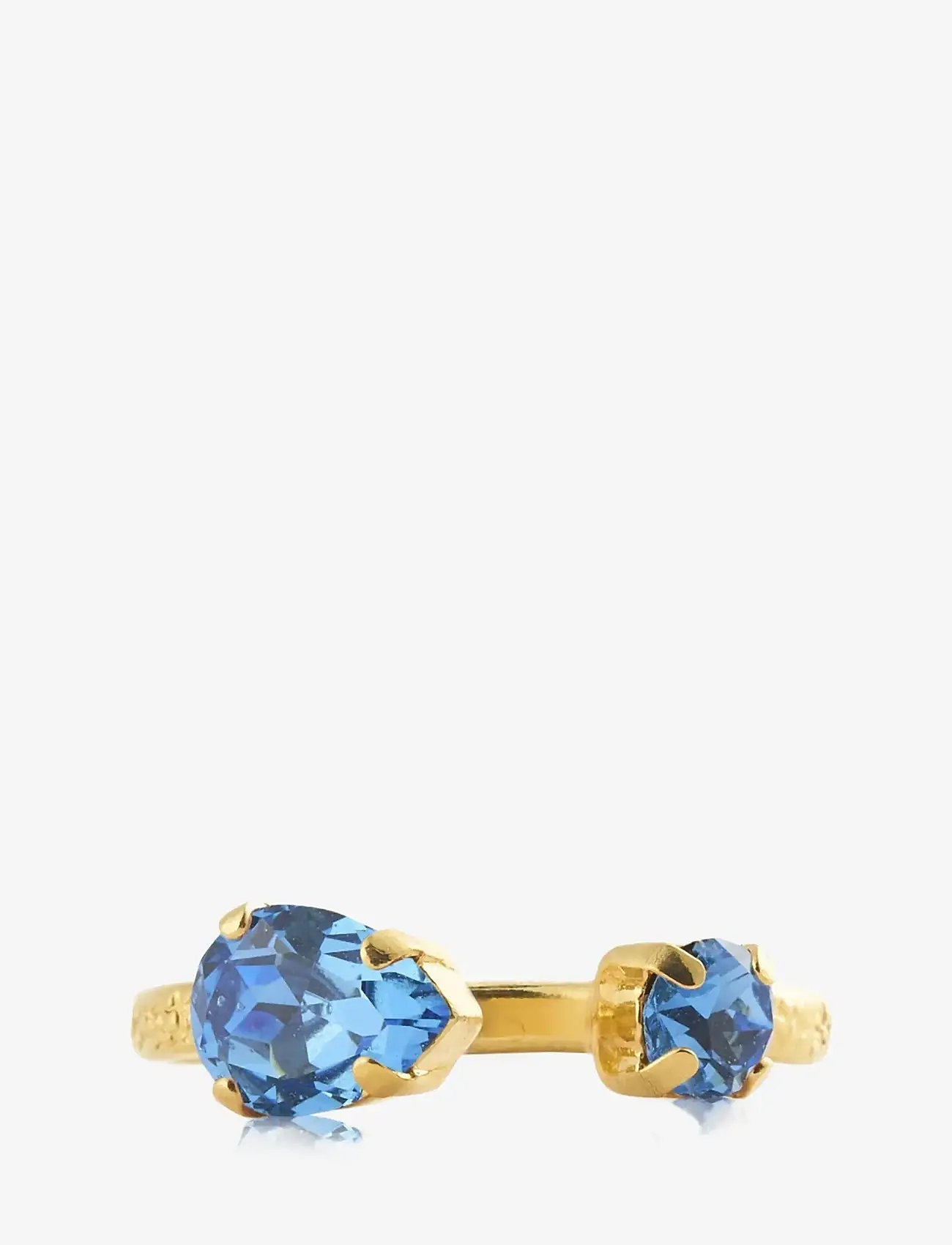 Caroline Svedbom - AMELIA RING GOLD - ringer - recreated iceblue - 1