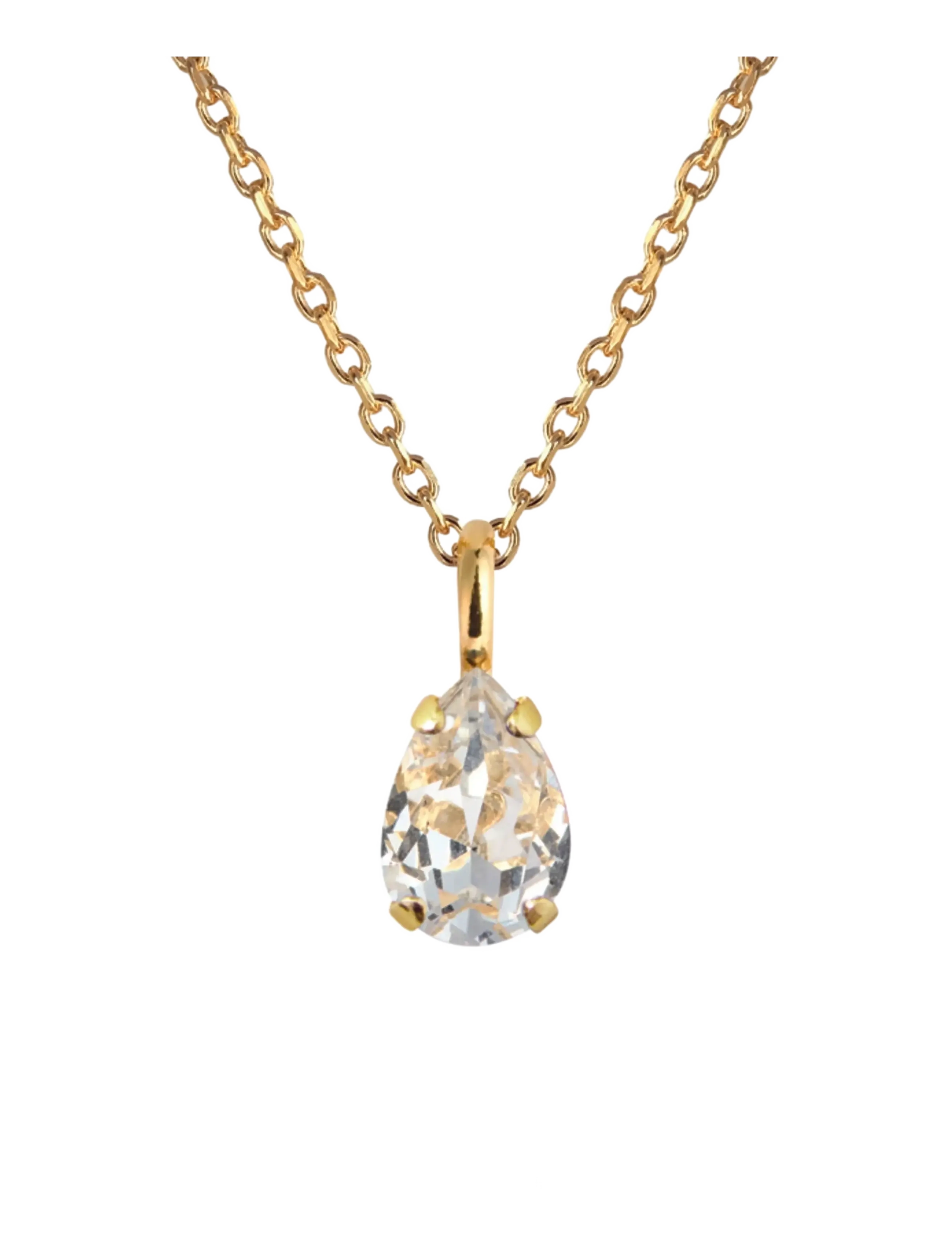 Caroline Svedbom AMELIA NECKLACE GOLD - Kollektsioonid - CRYSTAL / gold
