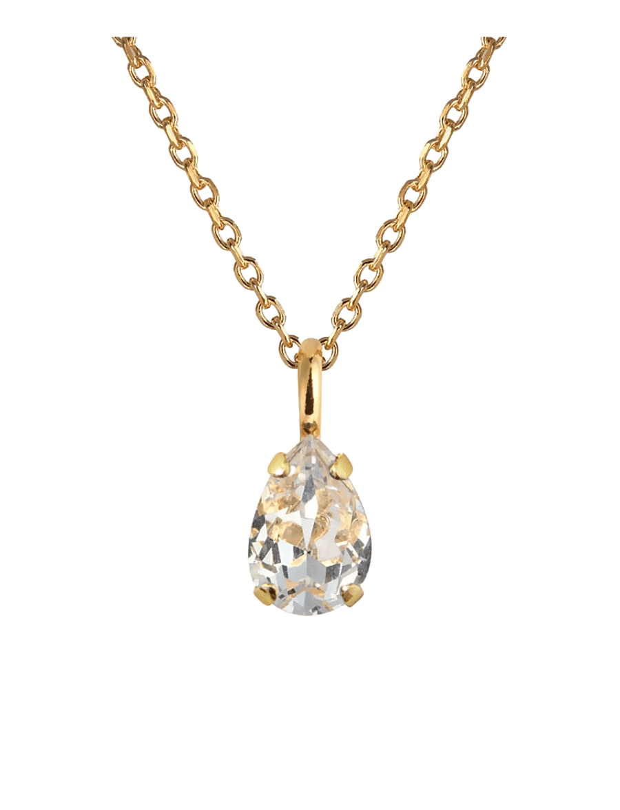 Caroline Svedbom - AMELIA NECKLACE GOLD - hangandi hálsmen - crystal - 1
