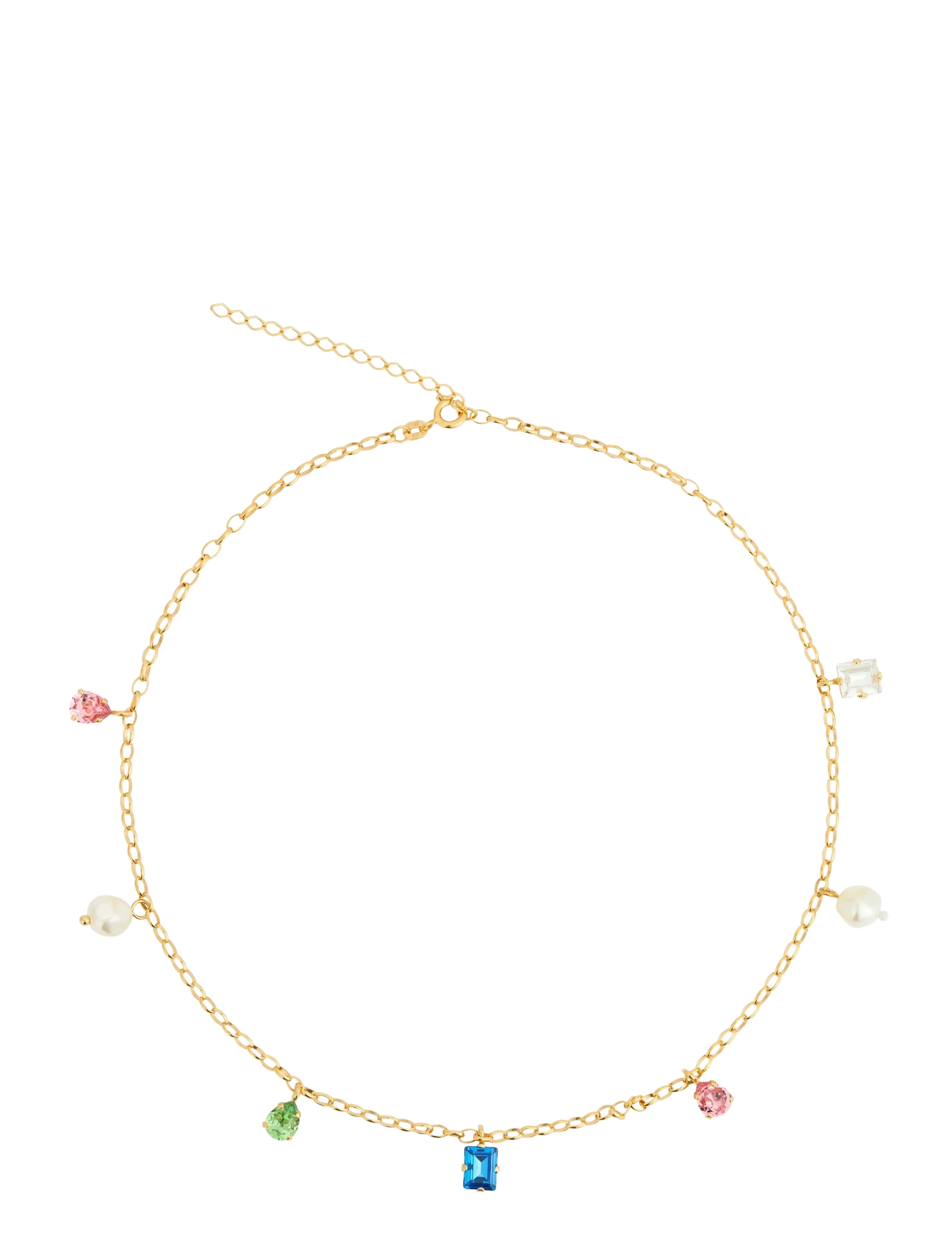 Caroline Svedbom LUMINA NECKLACE GOLD - Jõulukingid - RAINBOW COMBO / gold