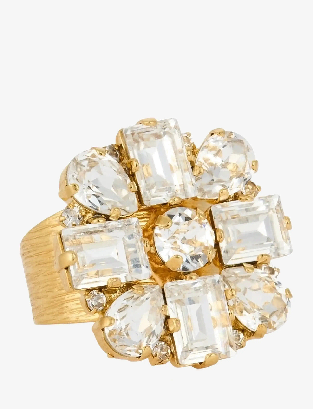 Caroline Svedbom - DIORA STATEMENT RING GOLD - ringe - crystal - 0