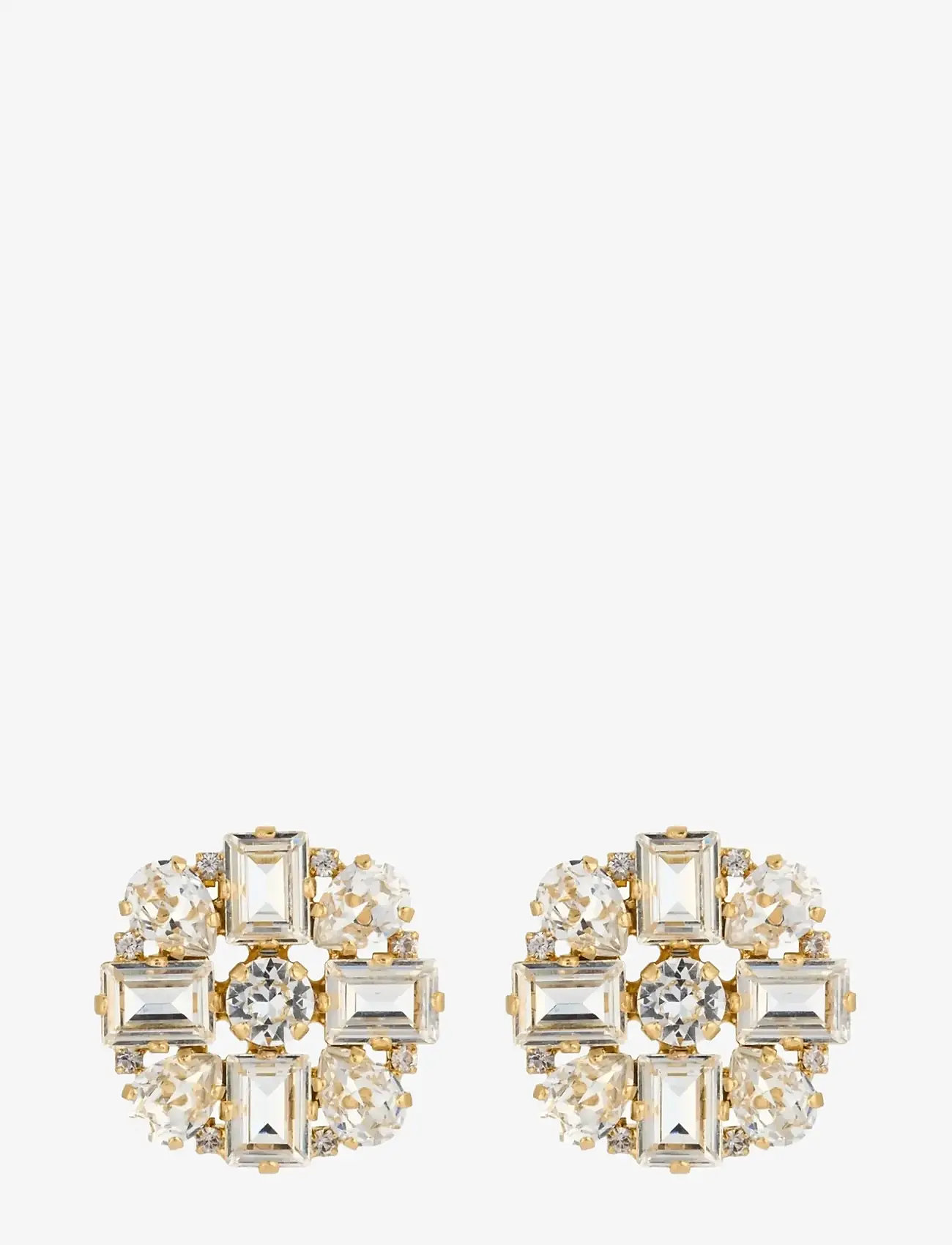 Caroline Svedbom - DIORA STATEMENT EARRINGS GOLD - statement earrings - crystal - 1