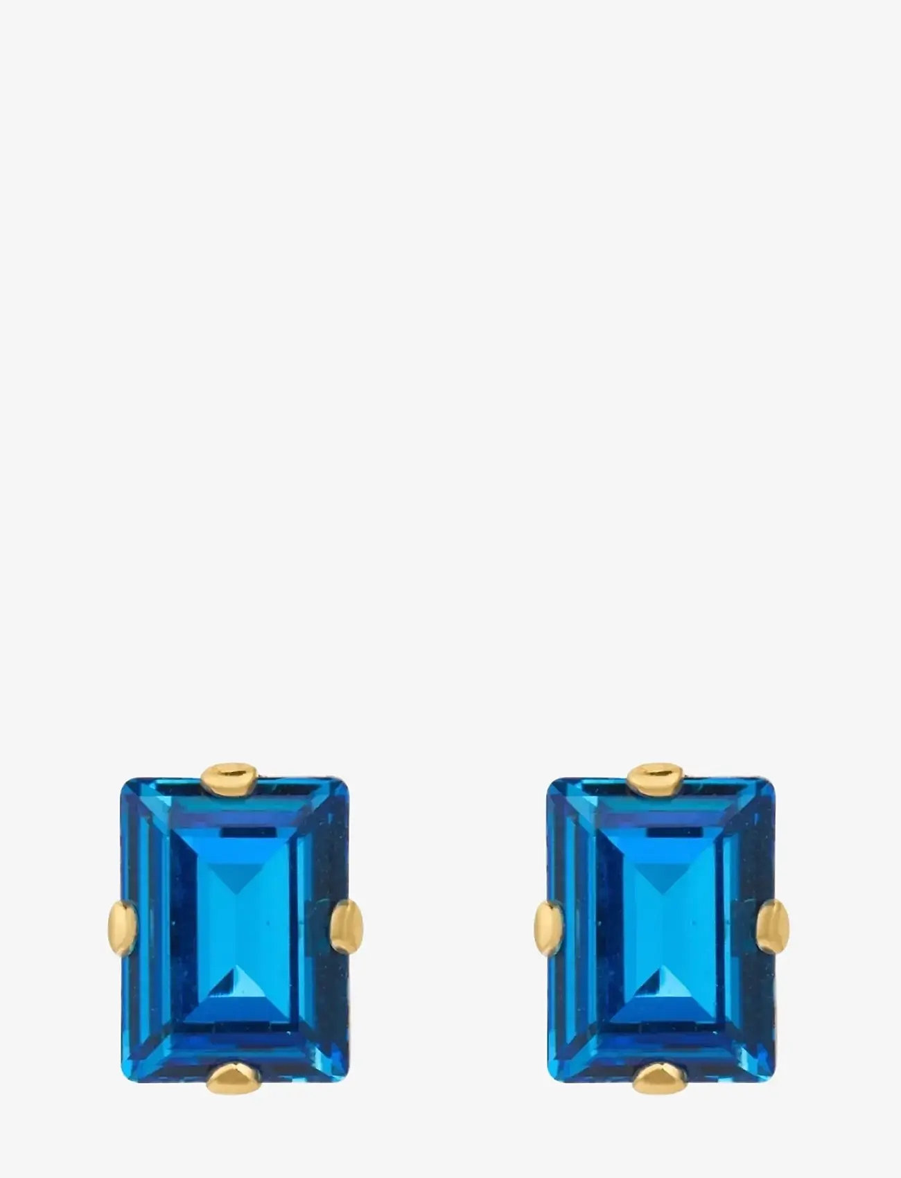 Caroline Svedbom - DIORA STUD EARRINGSGOLD - Ørestikker - recreated iceblue - 0