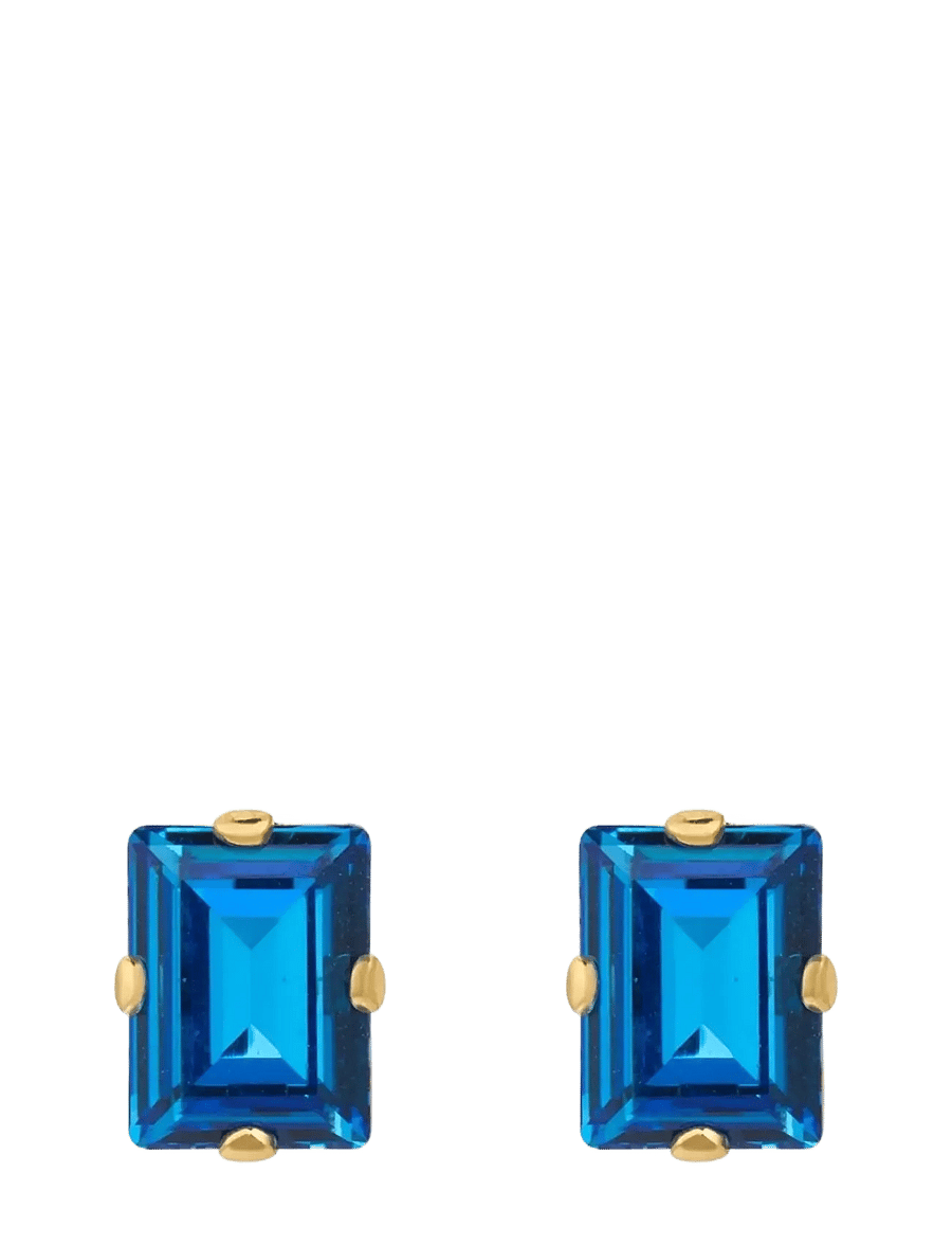 Caroline Svedbom - DIORA STUD EARRINGSGOLD - studs örhängen - recreated iceblue - 0