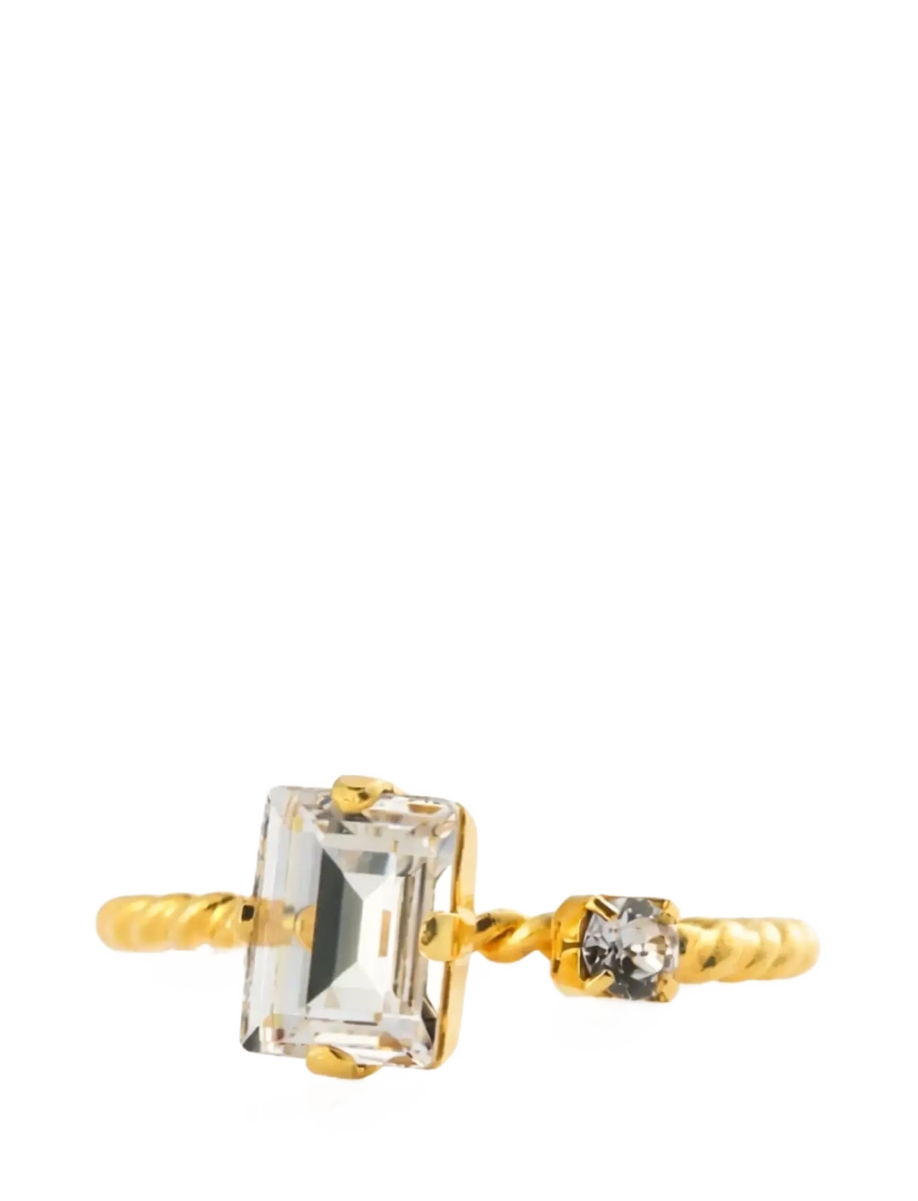 Caroline Svedbom DIORA RING GOLD - Festtøj - CRYSTAL / gold