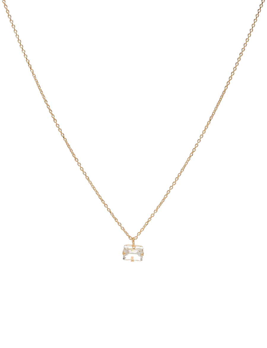 Caroline Svedbom - DIORA STUD NECKLACEGOLD - ripatsiga kaelakeed - crystal - 1