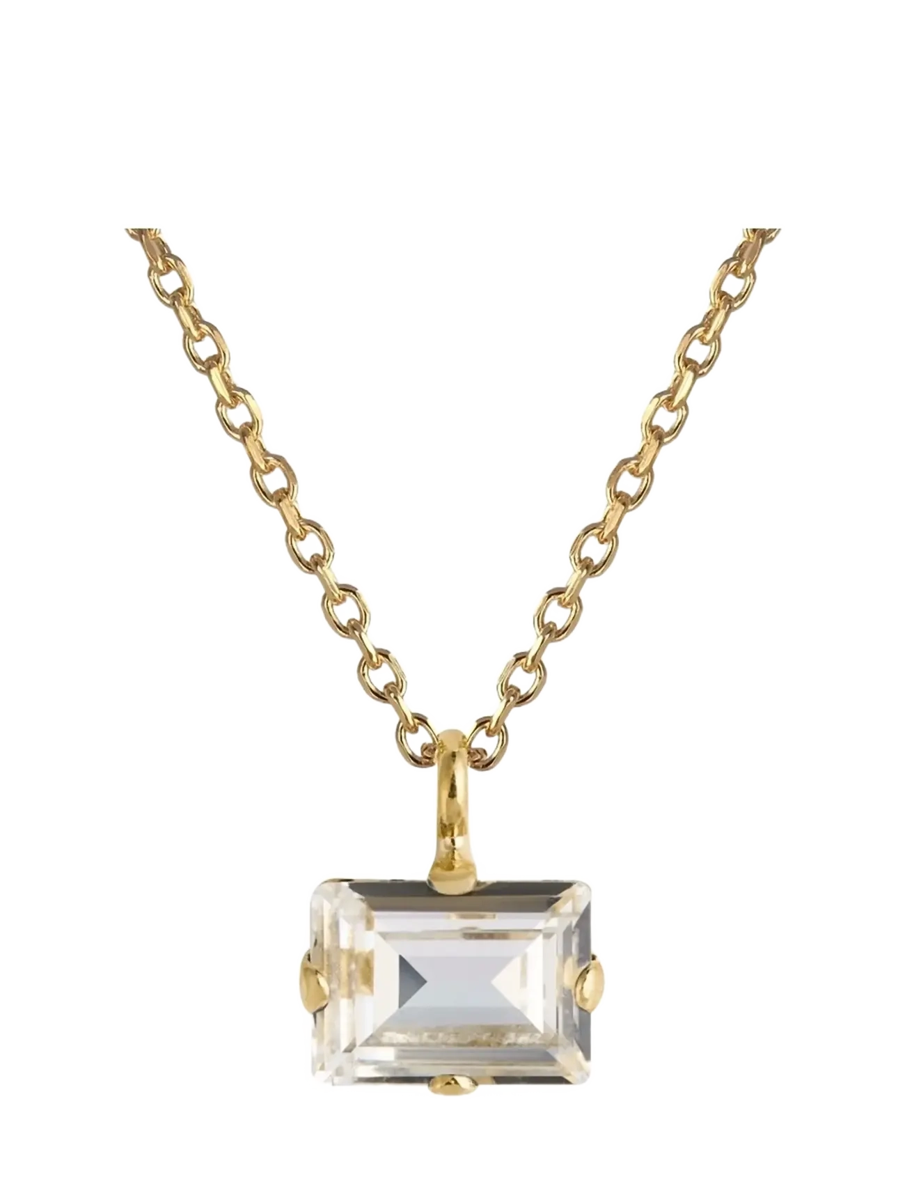 Caroline Svedbom - DIORA STUD NECKLACEGOLD - ripatsiga kaelakeed - crystal - 2