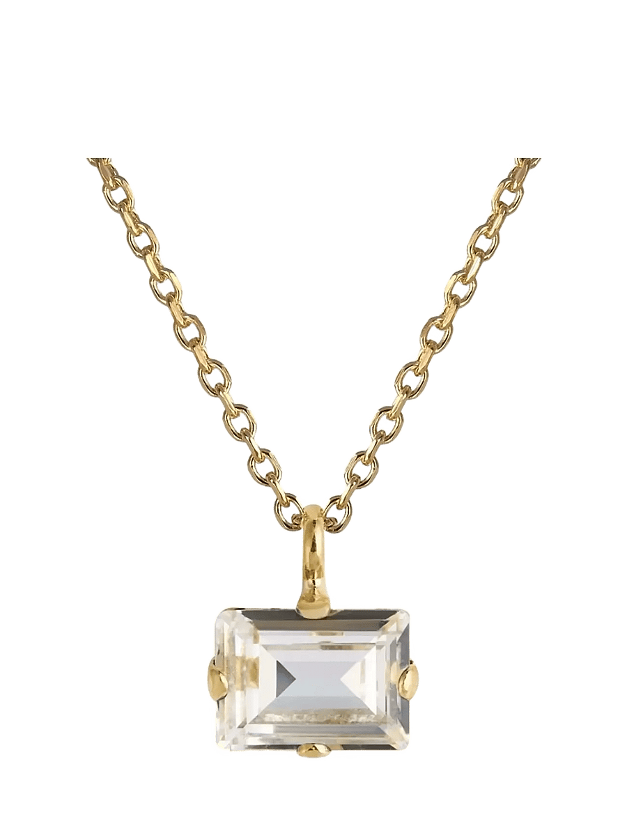 Caroline Svedbom - DIORA STUD NECKLACEGOLD - ripatsiga kaelakeed - crystal - 2