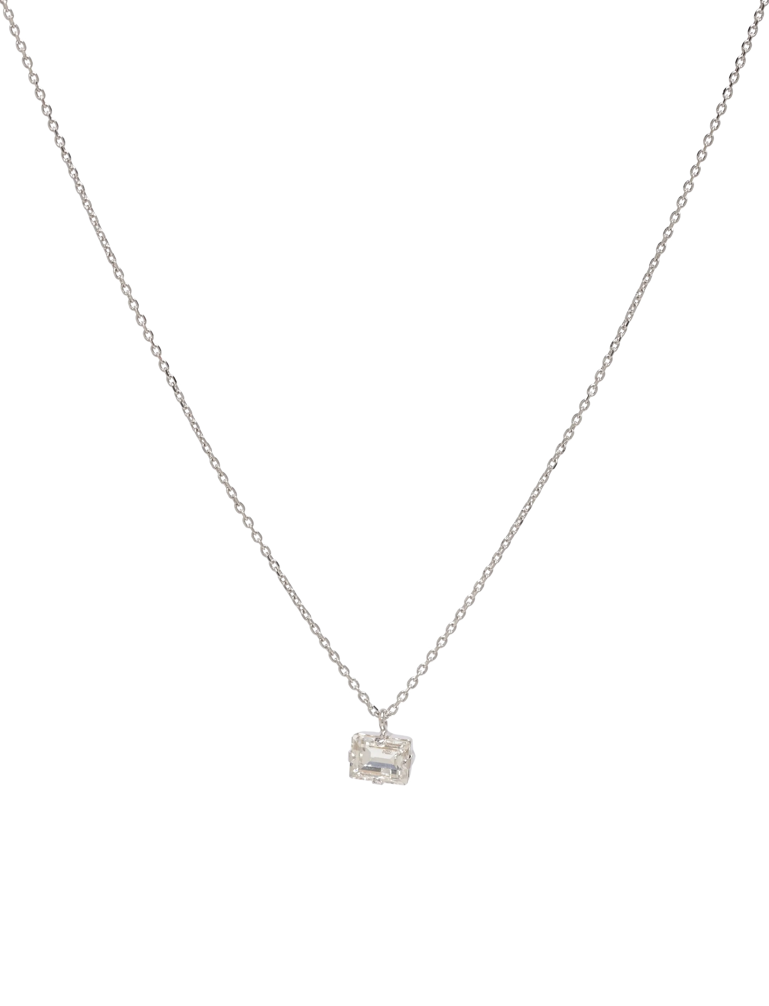 Caroline Svedbom DIORA STUD NECKLACERHODIUM - Naised - CRYSTAL / silver