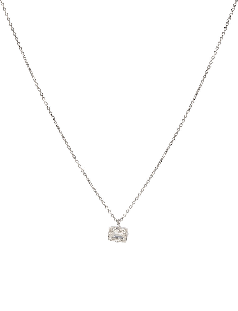 Caroline Svedbom - DIORA STUD NECKLACERHODIUM - halskæder med vedhæng - crystal - 0