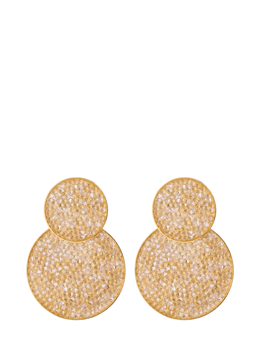 Caroline Svedbom - LIORA EARRINGS GOLD - statement øreringe - moonlight - 1
