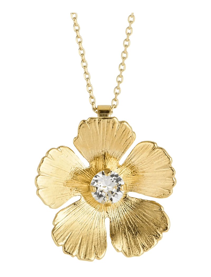 Caroline Svedbom - MINI ANEMONE NECKLACE GOLD - statement halskæder - crystal - 1