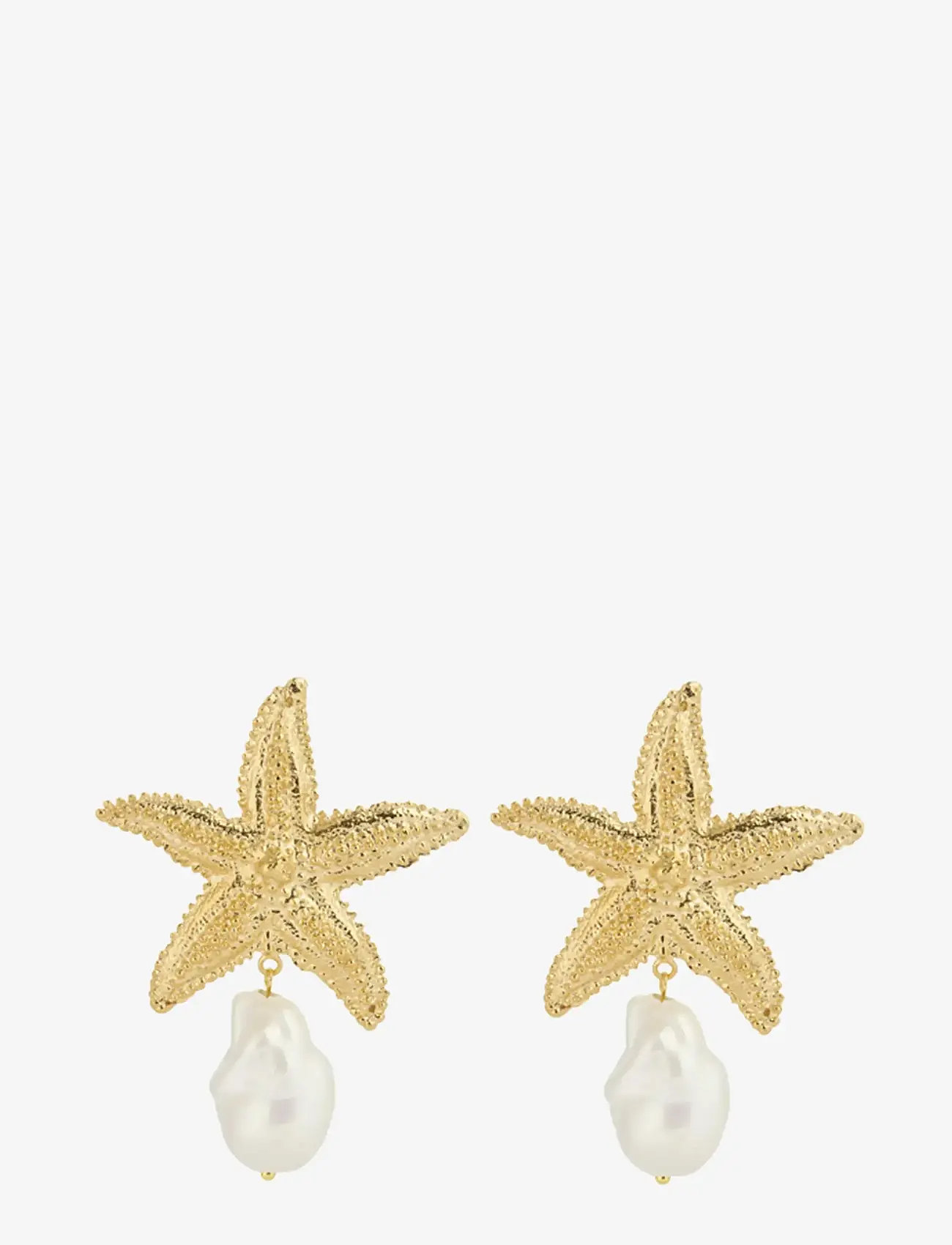 Caroline Svedbom - SEA STAR STATEMENTEARRINGS GOLD - statement-øredobber - pearl - 1