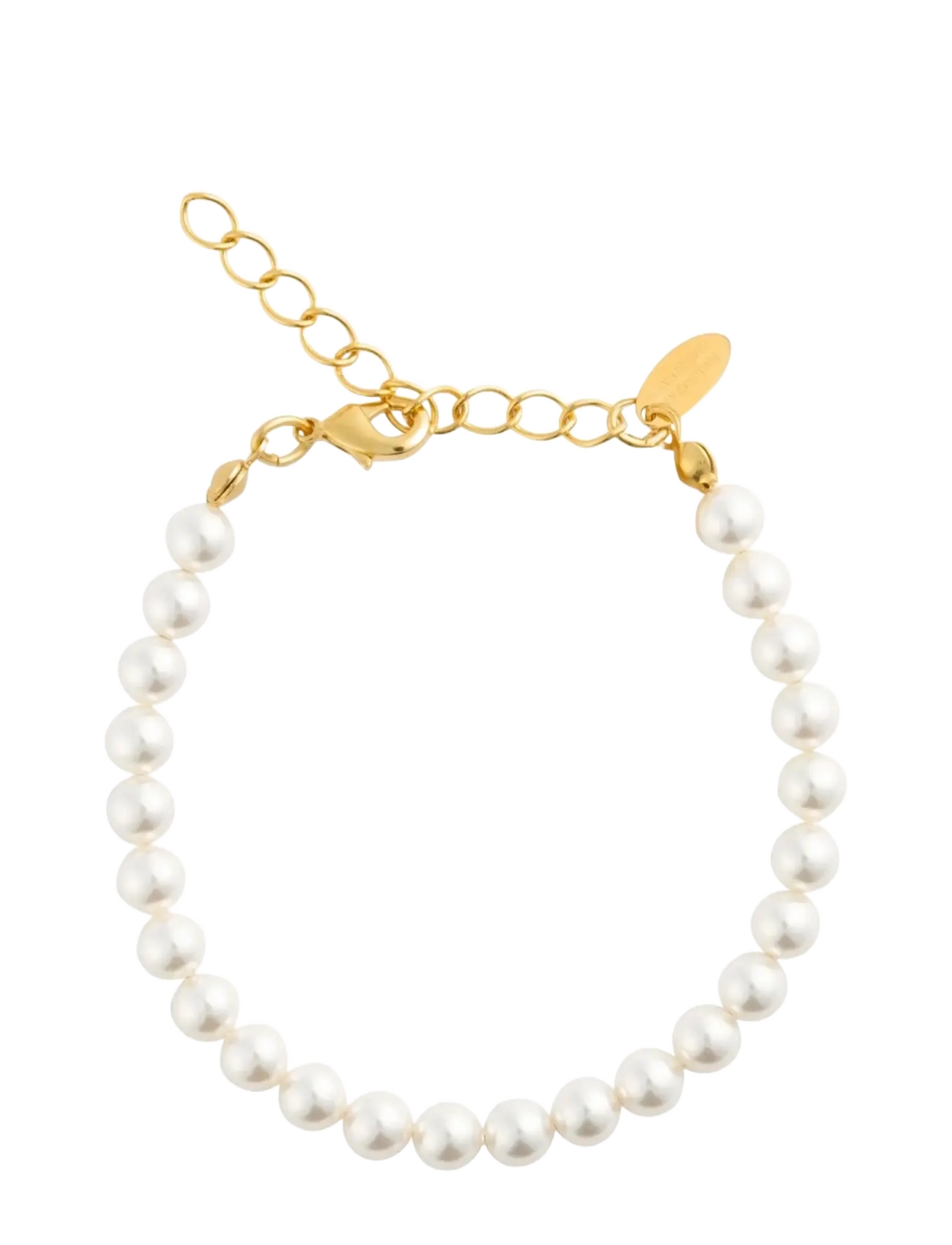 Caroline Svedbom PEARL BRACELET GOLD - Caroline Svedbom - PEARL / white