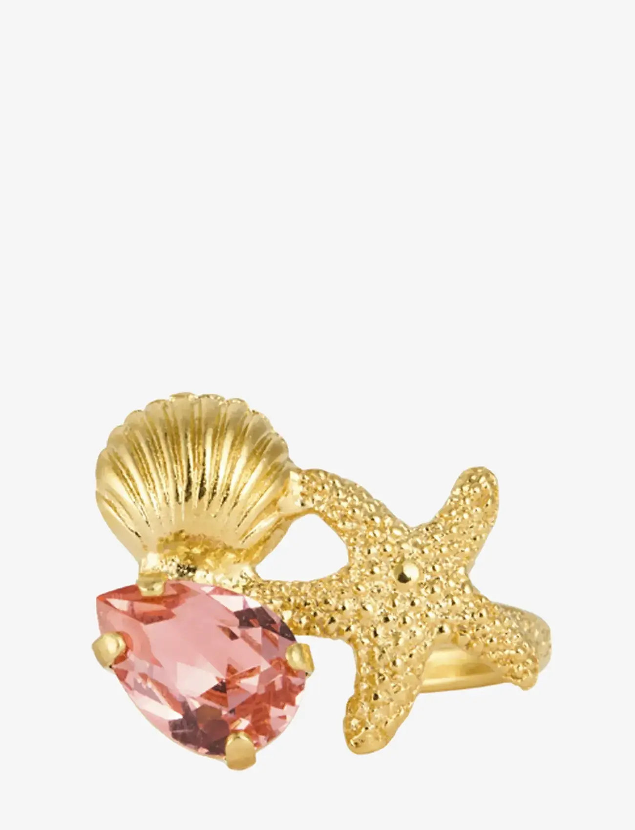 Caroline Svedbom - SEASCAPE RING GOLD - ringar - rose peach - 1