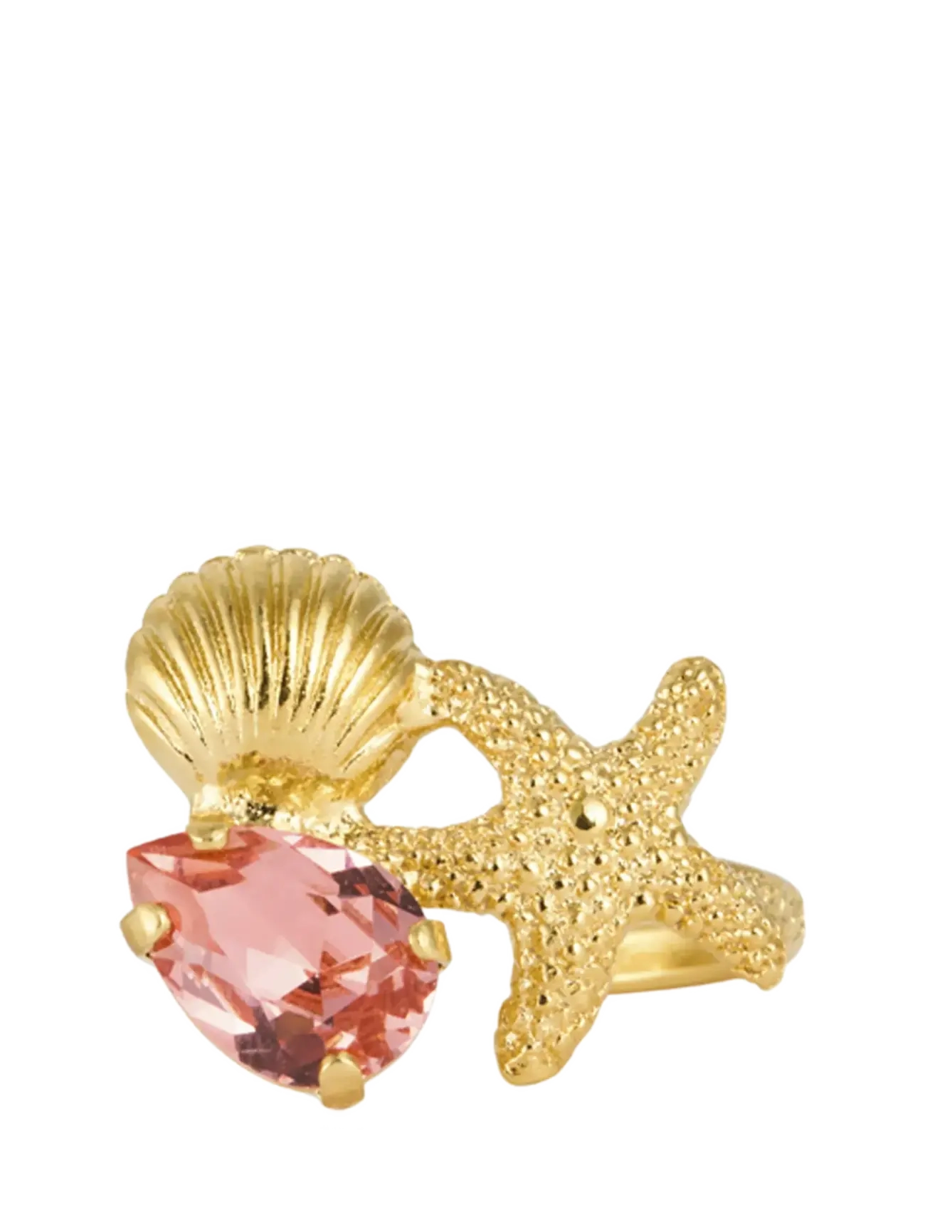 Caroline Svedbom SEASCAPE RING GOLD - Mode trends - ROSE PEACH / gold