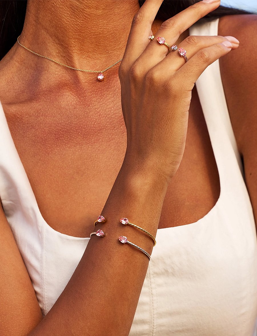 Caroline Svedbom - AMELIA BRACELET GOLD - käevõrud - light rose - 3