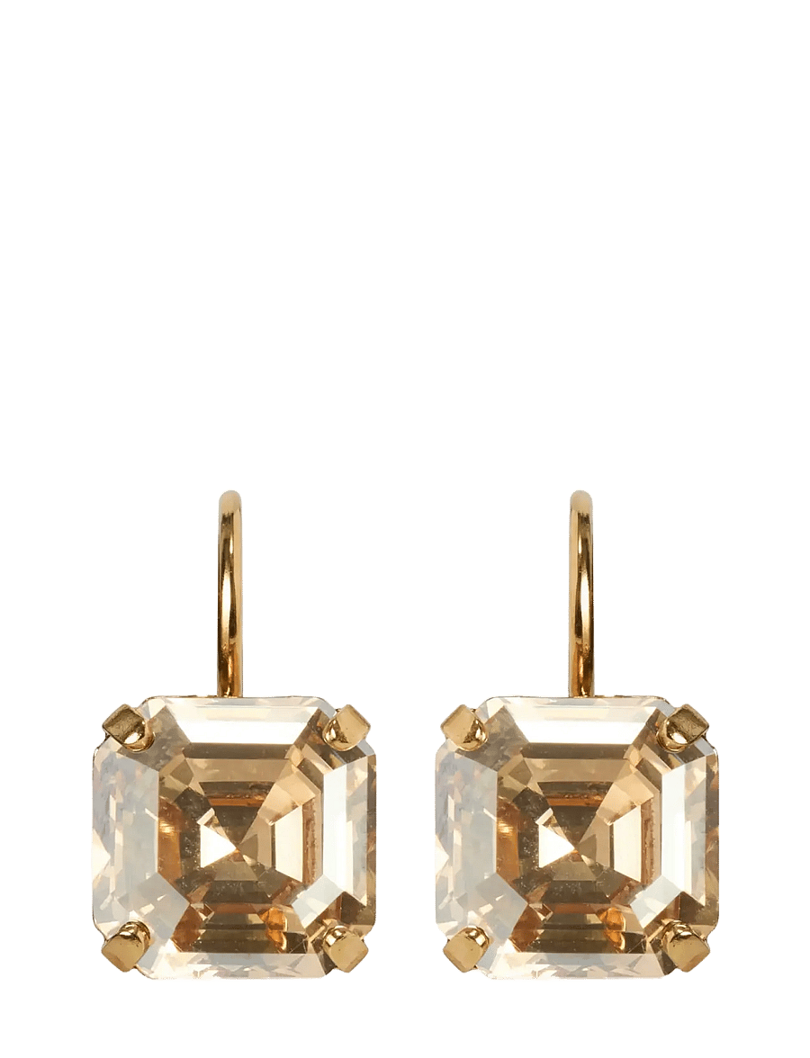 Caroline Svedbom - EVE CLASP EARRINGS GOLD - statement øreringe - golden shadow - 1