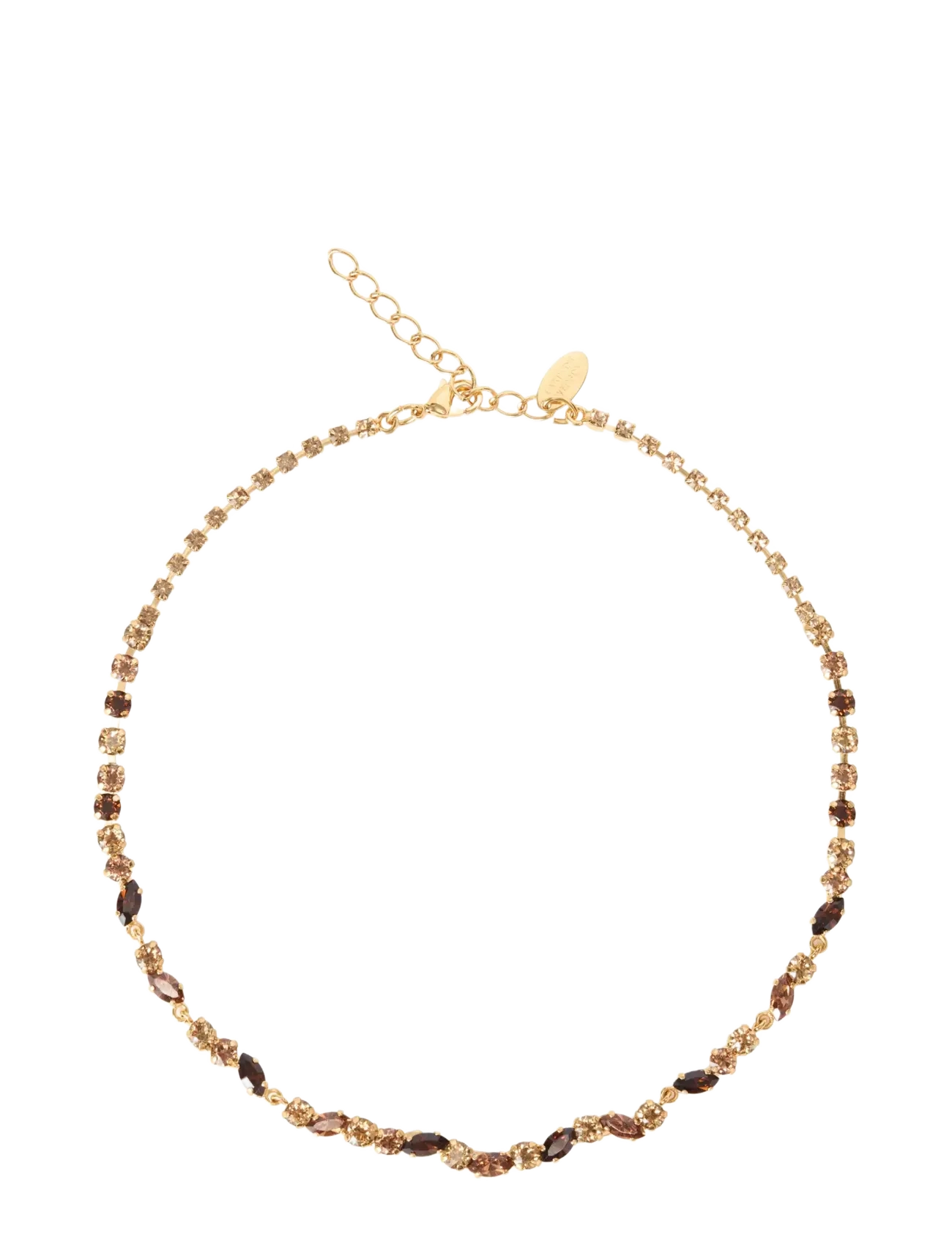 Caroline Svedbom ALELIA NECKLACE GOLD - Armbånd - REC TOPAZ COMBO / multi