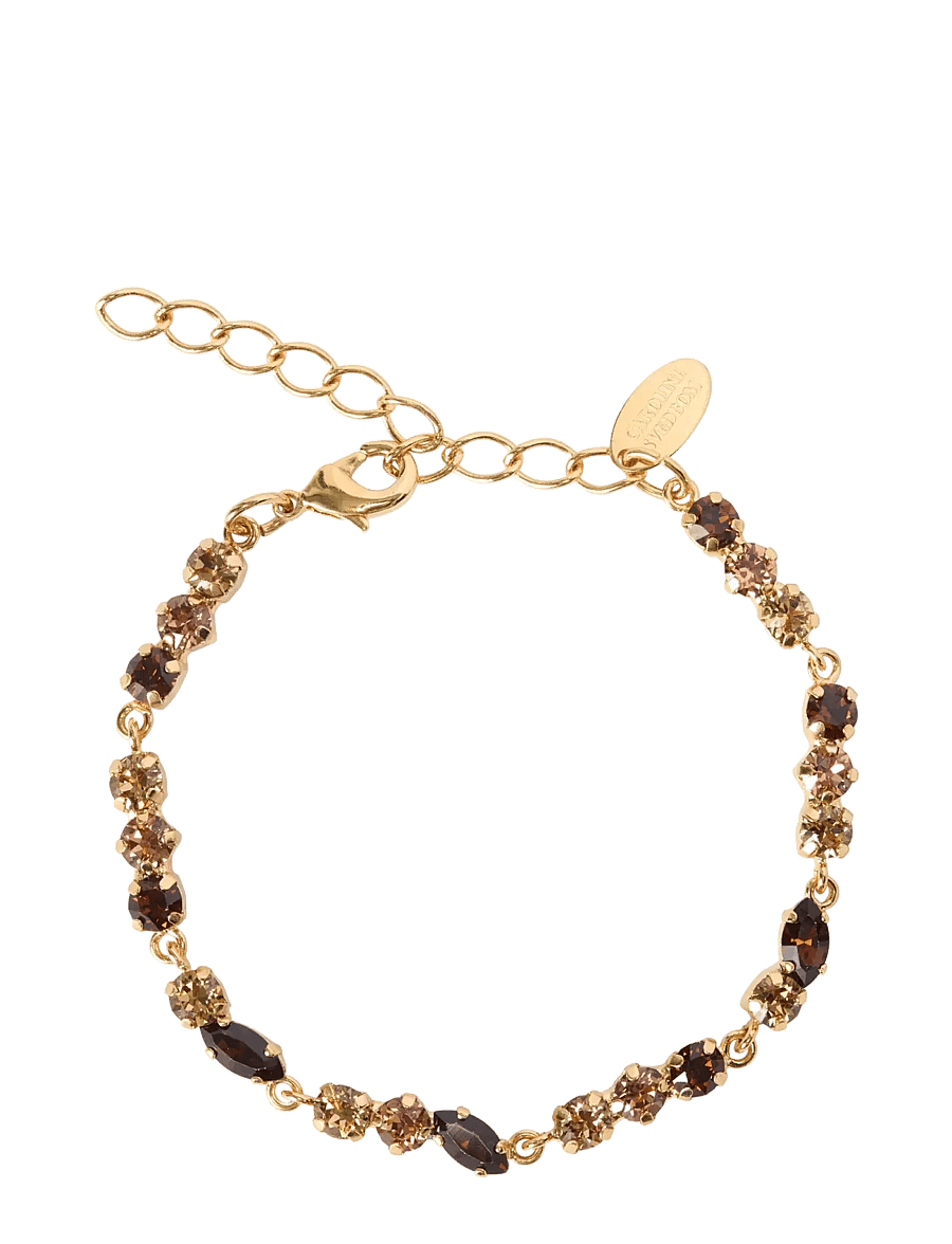 Caroline Svedbom - ALELIA BRACELET GOLD - kædearmbånd - rec topaz combo - 1
