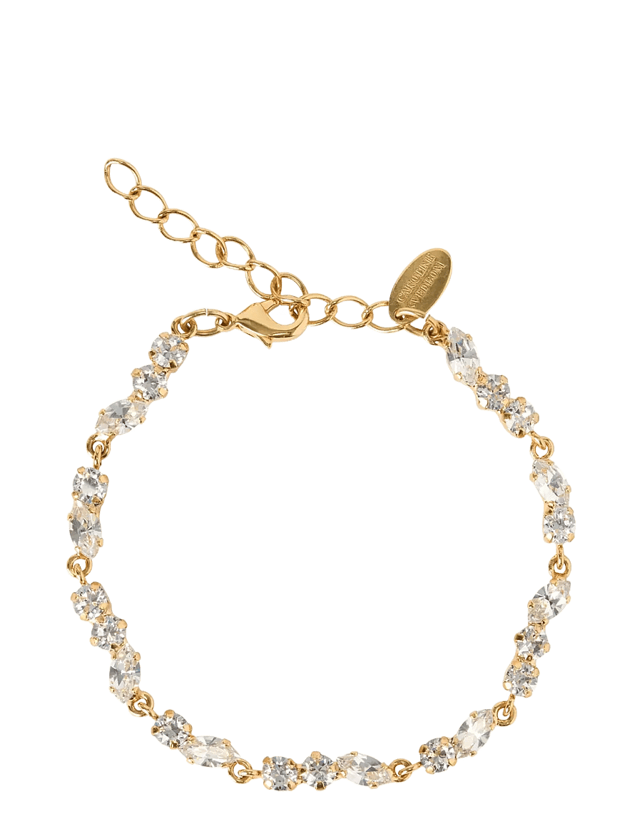 Caroline Svedbom - ALELIA BRACELET GOLD - kedjearmband - crystal - 1