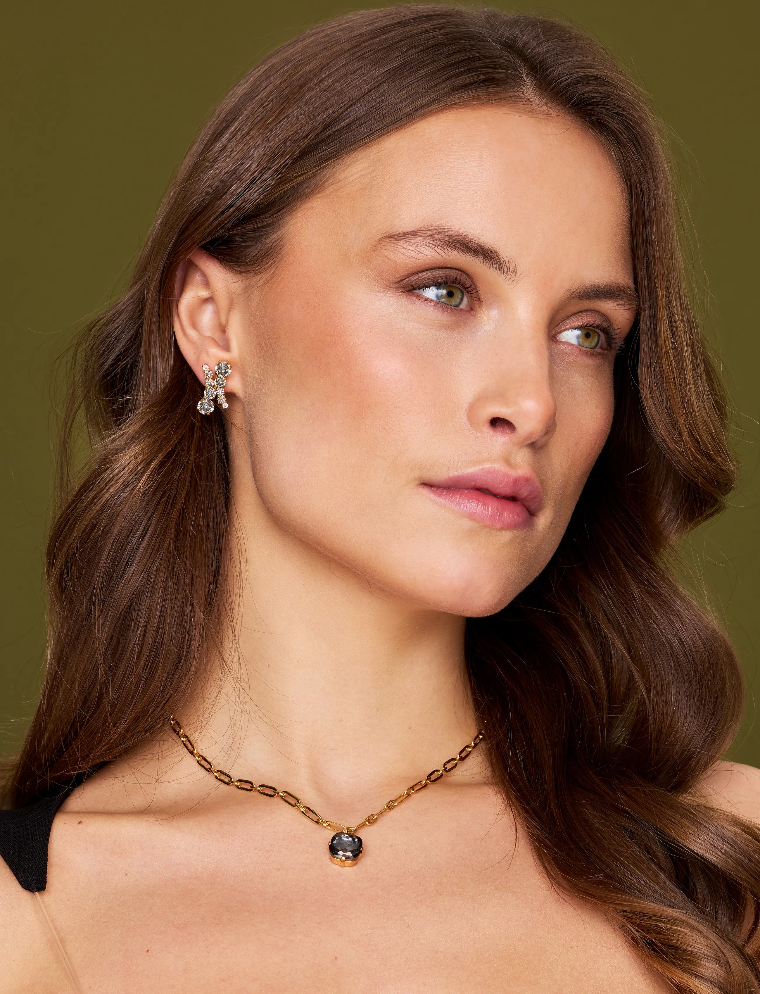 Caroline Svedbom Halo Earrings Gold, One Size, Gold, Øreringe > Ørestikker, Dame