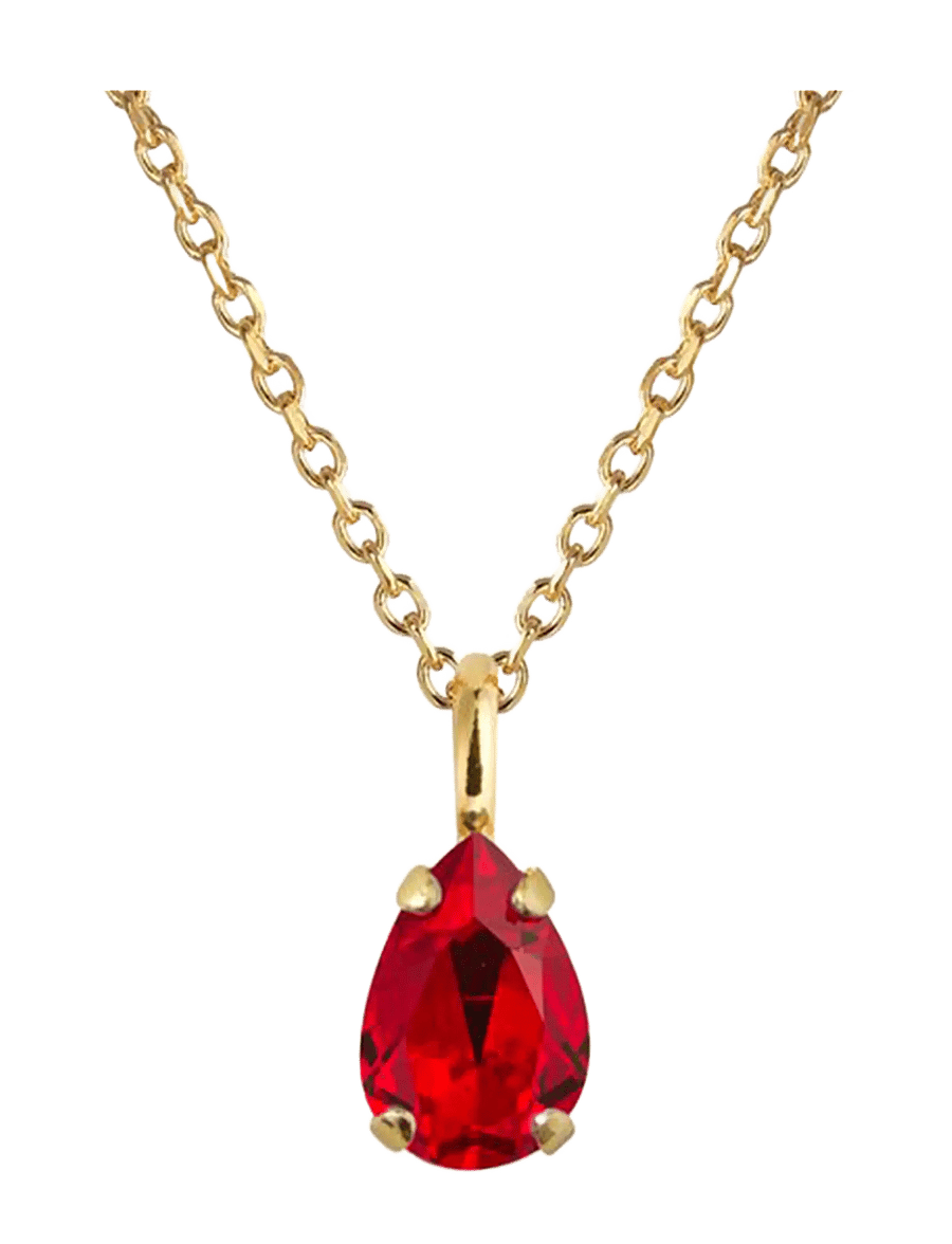 Caroline Svedbom - CHILDHOOD BIRTHSTONE NECKLACE GOLD - halskæder med vedhæng - january - 1