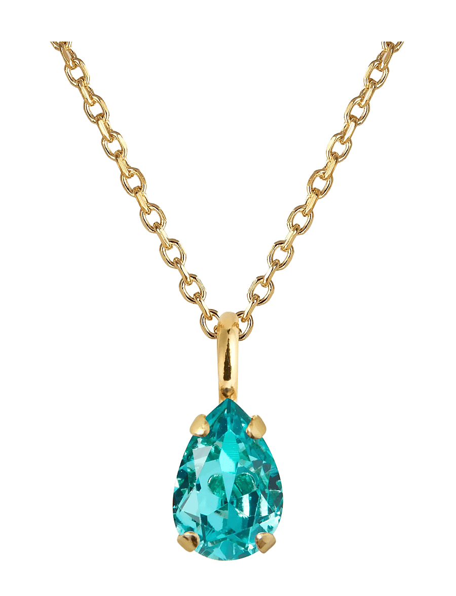 Caroline Svedbom - CHILDHOOD BIRTHSTONE NECKLACE GOLD - kedjehalsband - march - 1