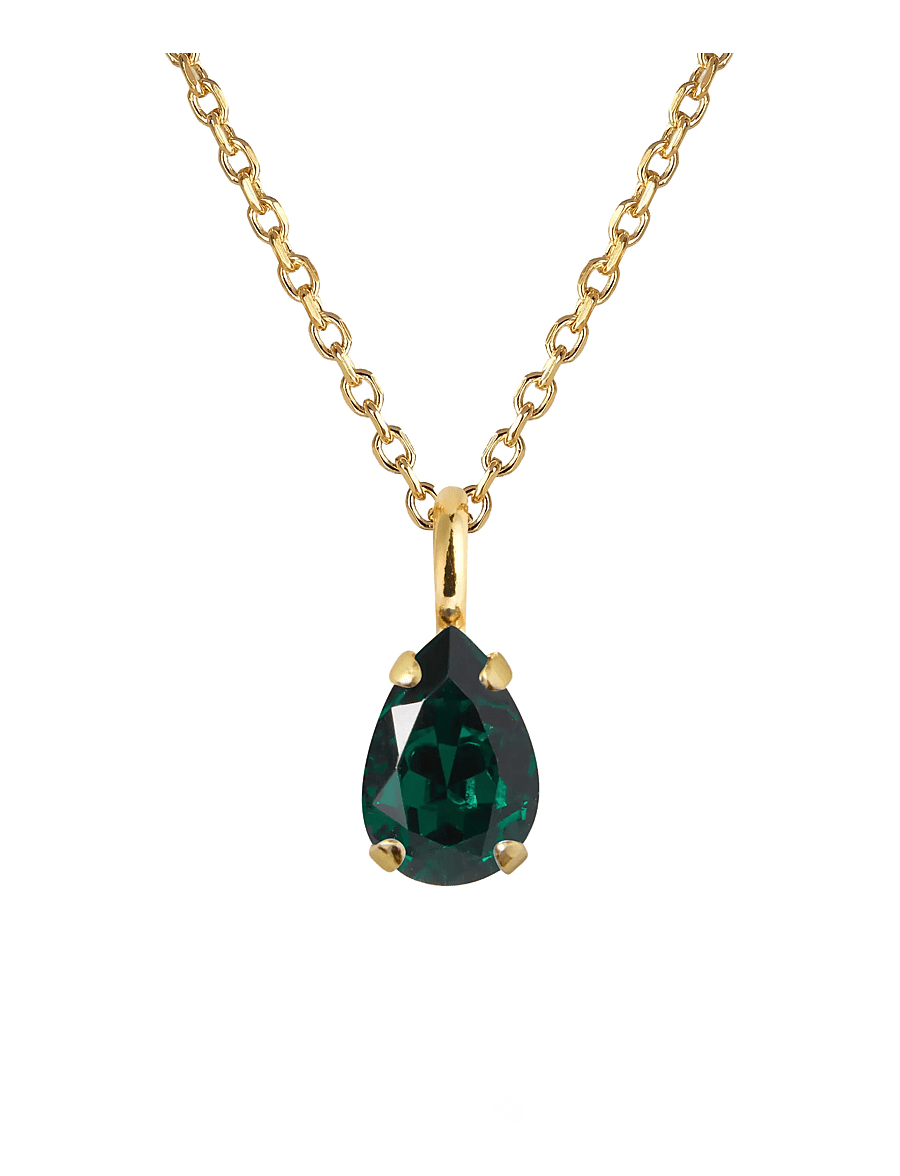 Caroline Svedbom - CHILDHOOD BIRTHSTONE NECKLACE GOLD - kedjehalsband - may - 1