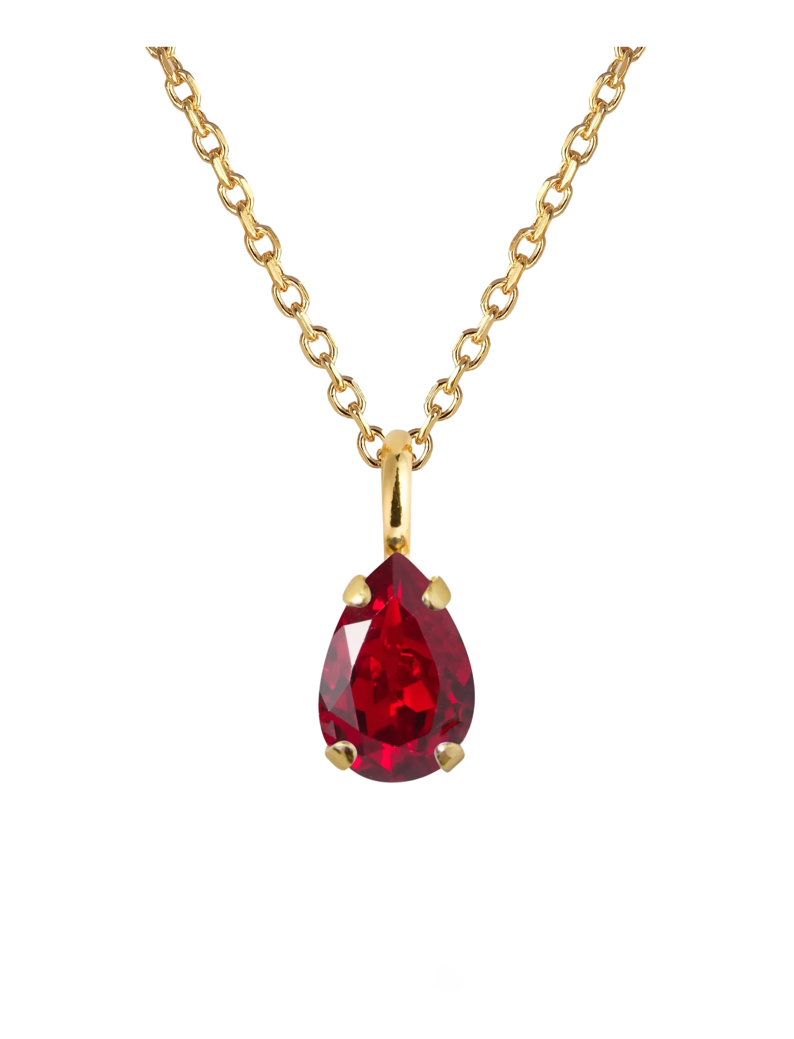 Caroline Svedbom CHILDHOOD BIRTHSTONE NECKLACE GOLD - Halsband - JULY / gold
