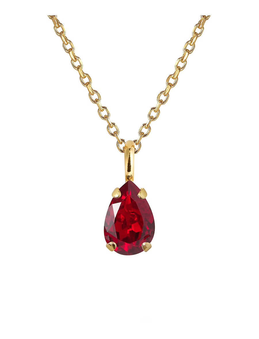 Caroline Svedbom - CHILDHOOD BIRTHSTONE NECKLACE GOLD - kedjehalsband - july - 1