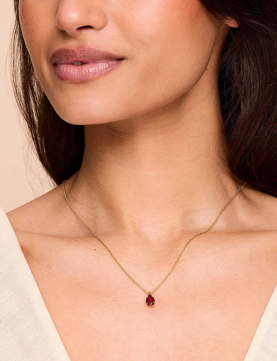 Caroline Svedbom - CHILDHOOD BIRTHSTONE NECKLACE GOLD - kedjehalsband - july - 0