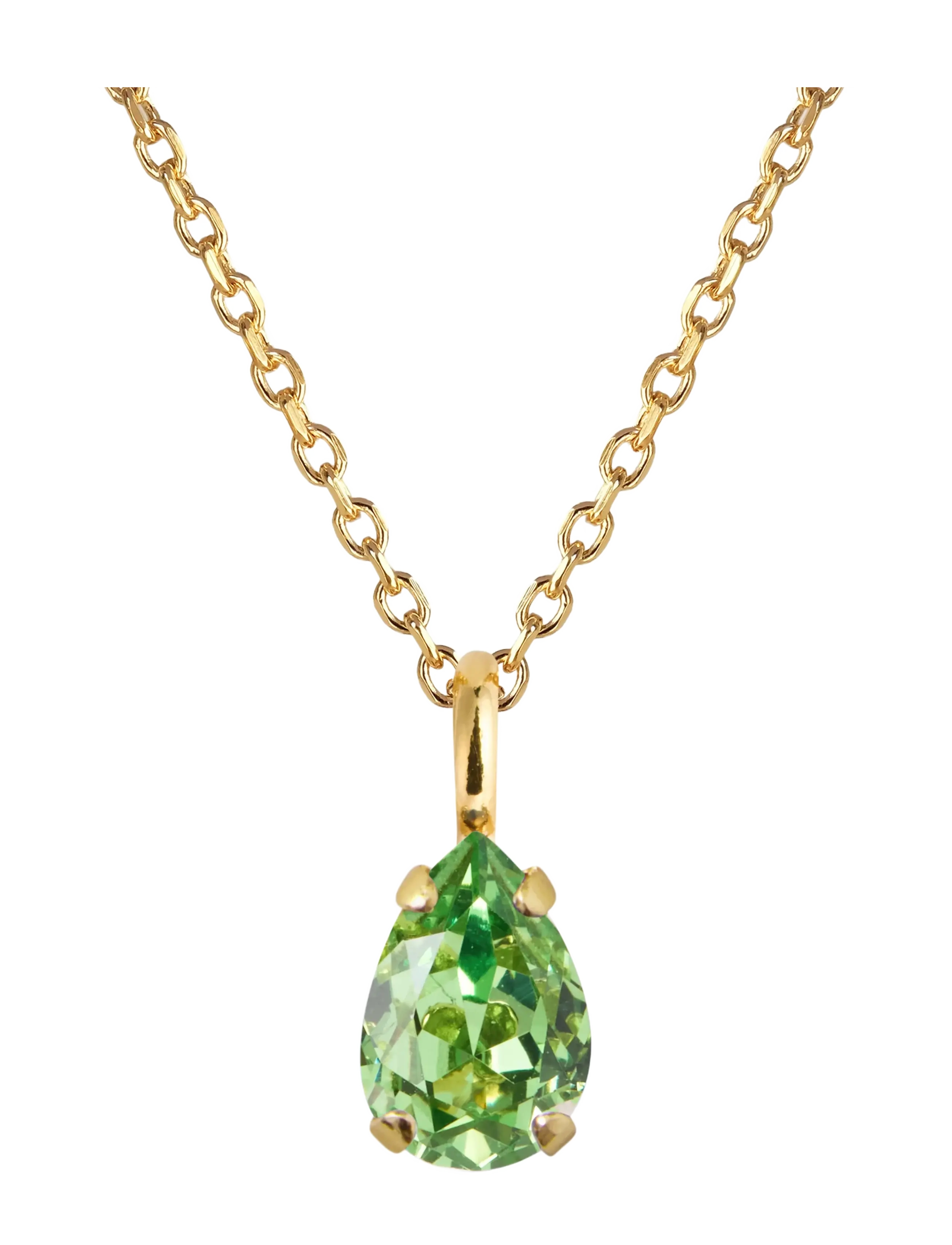 Caroline Svedbom CHILDHOOD BIRTHSTONE NECKLACE GOLD - Accessoarer - AUGUST / gold