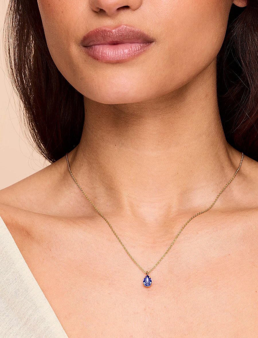 Caroline Svedbom - CHILDHOOD BIRTHSTONE NECKLACE GOLD - kedjehalsband - september - 0