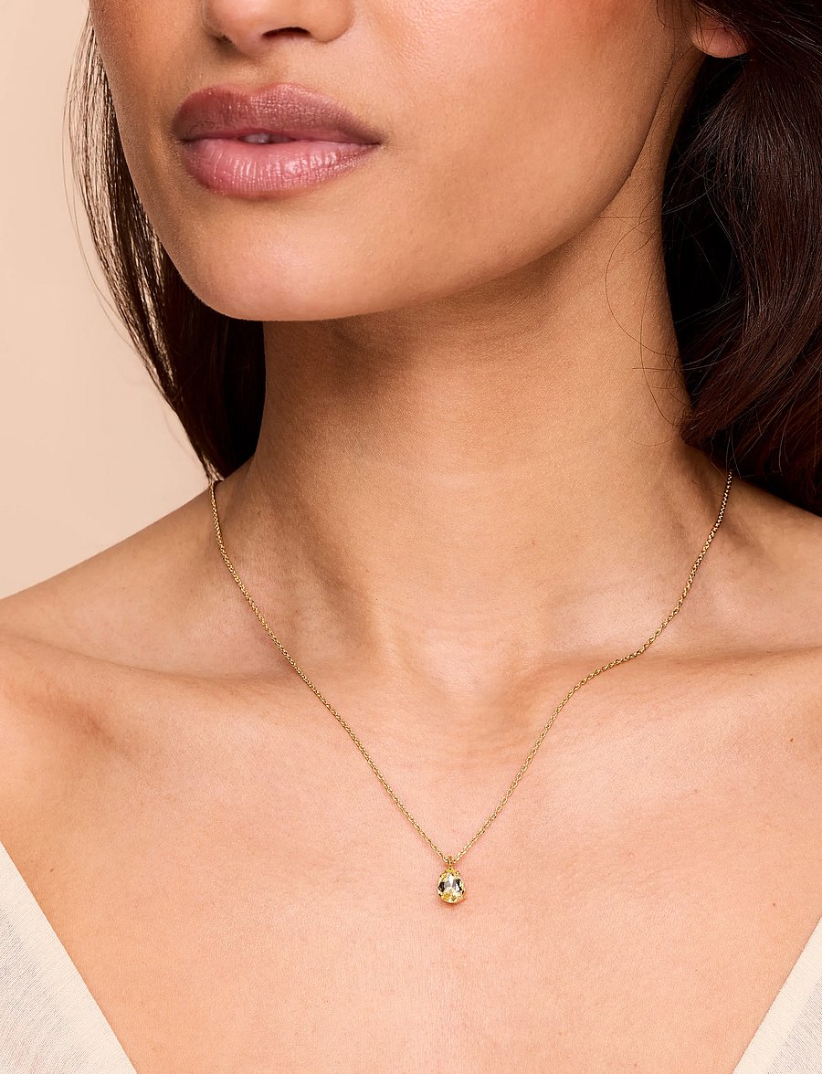 Caroline Svedbom - CHILDHOOD BIRTHSTONE NECKLACE GOLD - kedjehalsband - november - 0