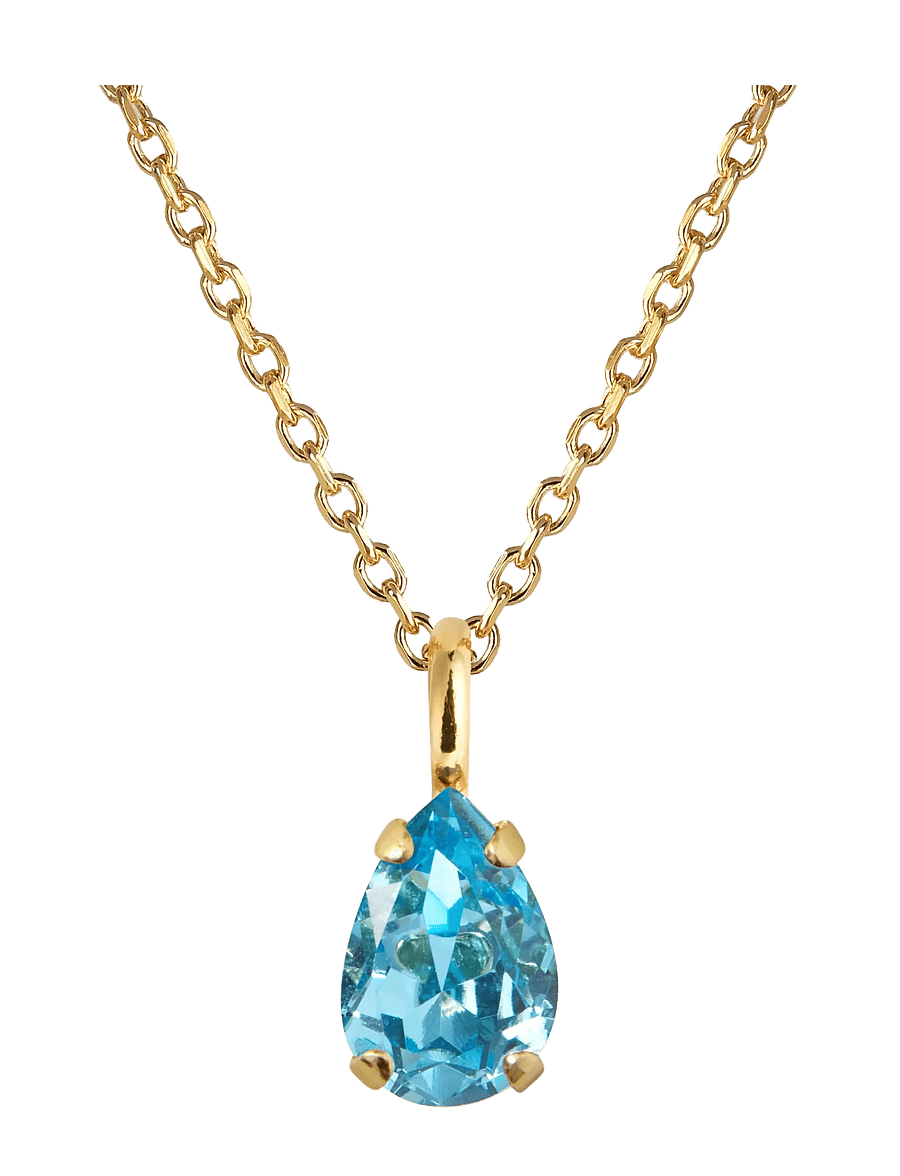 Caroline Svedbom - CHILDHOOD BIRTHSTONE NECKLACE GOLD - kedjehalsband - december - 1