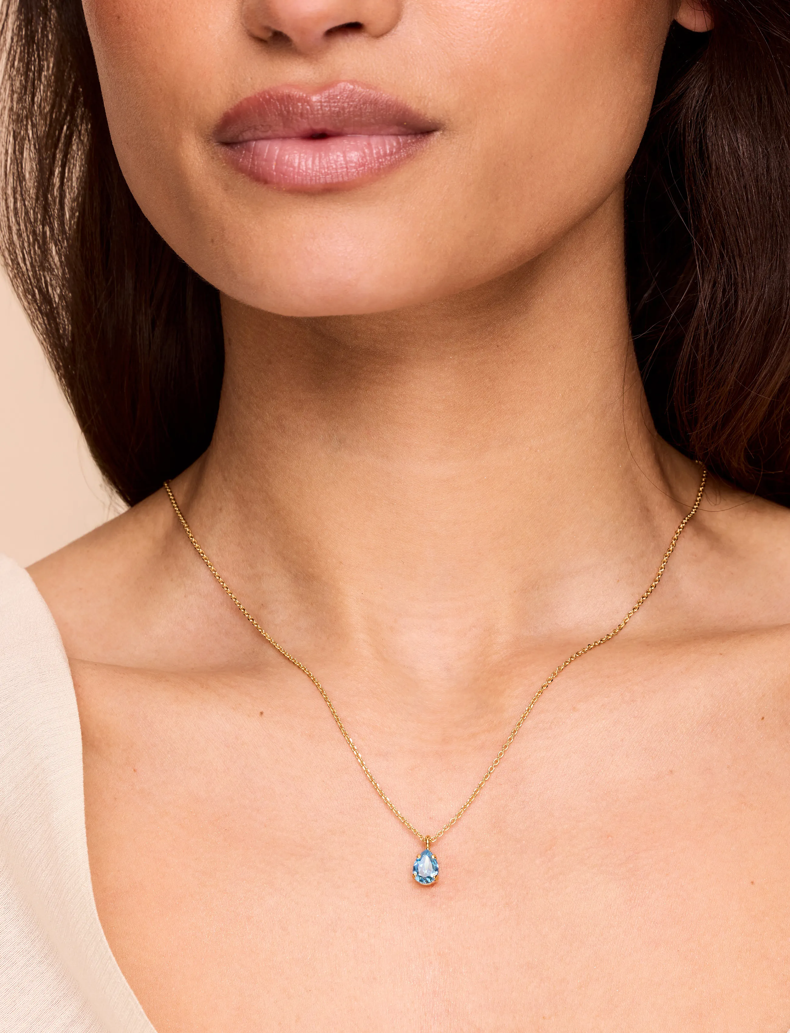 Caroline Svedbom - CHILDHOOD BIRTHSTONE NECKLACE GOLD - kedjehalsband - december - 0