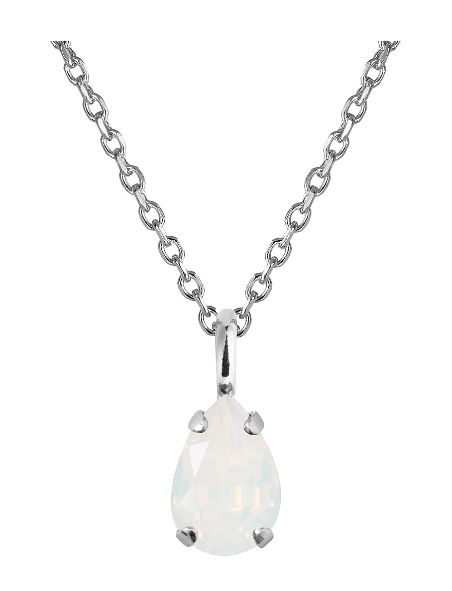 Caroline Svedbom - CHILDHOOD BIRTHSTONE NECKLACE RHODIUM - halskæder med vedhæng - june - 1
