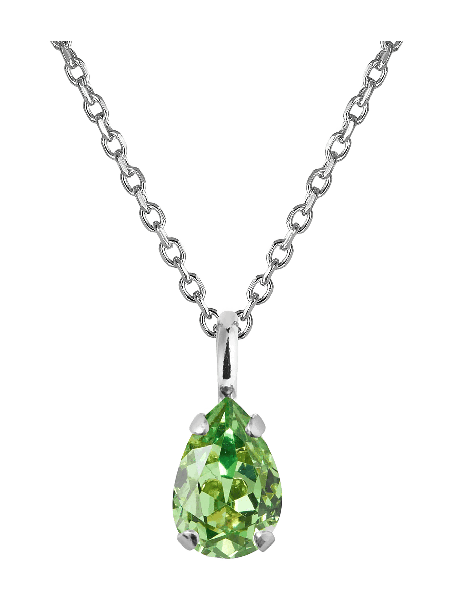 Caroline Svedbom - CHILDHOOD BIRTHSTONE NECKLACE RHODIUM - kedjehalsband - august - 0