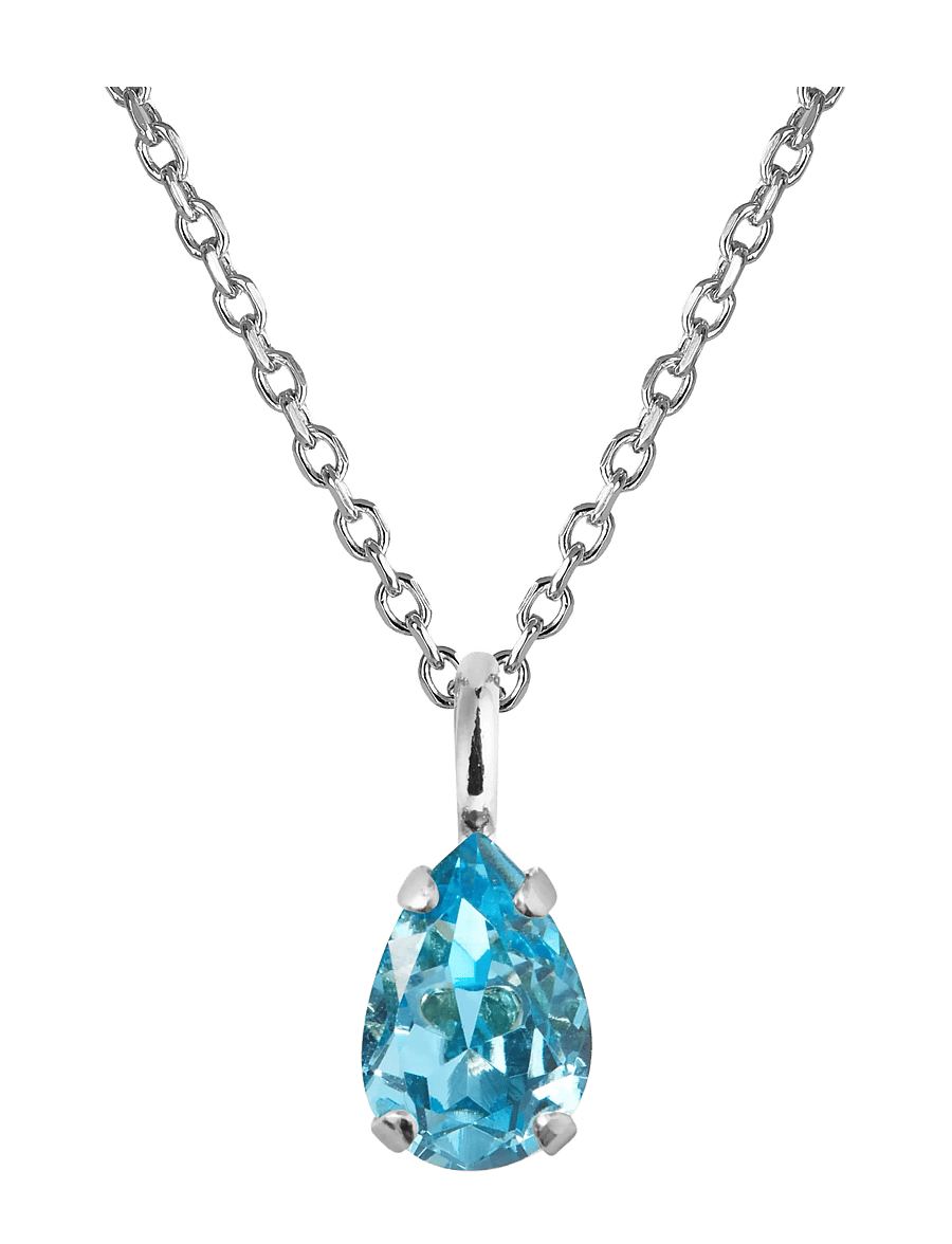 Caroline Svedbom - CHILDHOOD BIRTHSTONE NECKLACE RHODIUM - kedjehalsband - december - 0