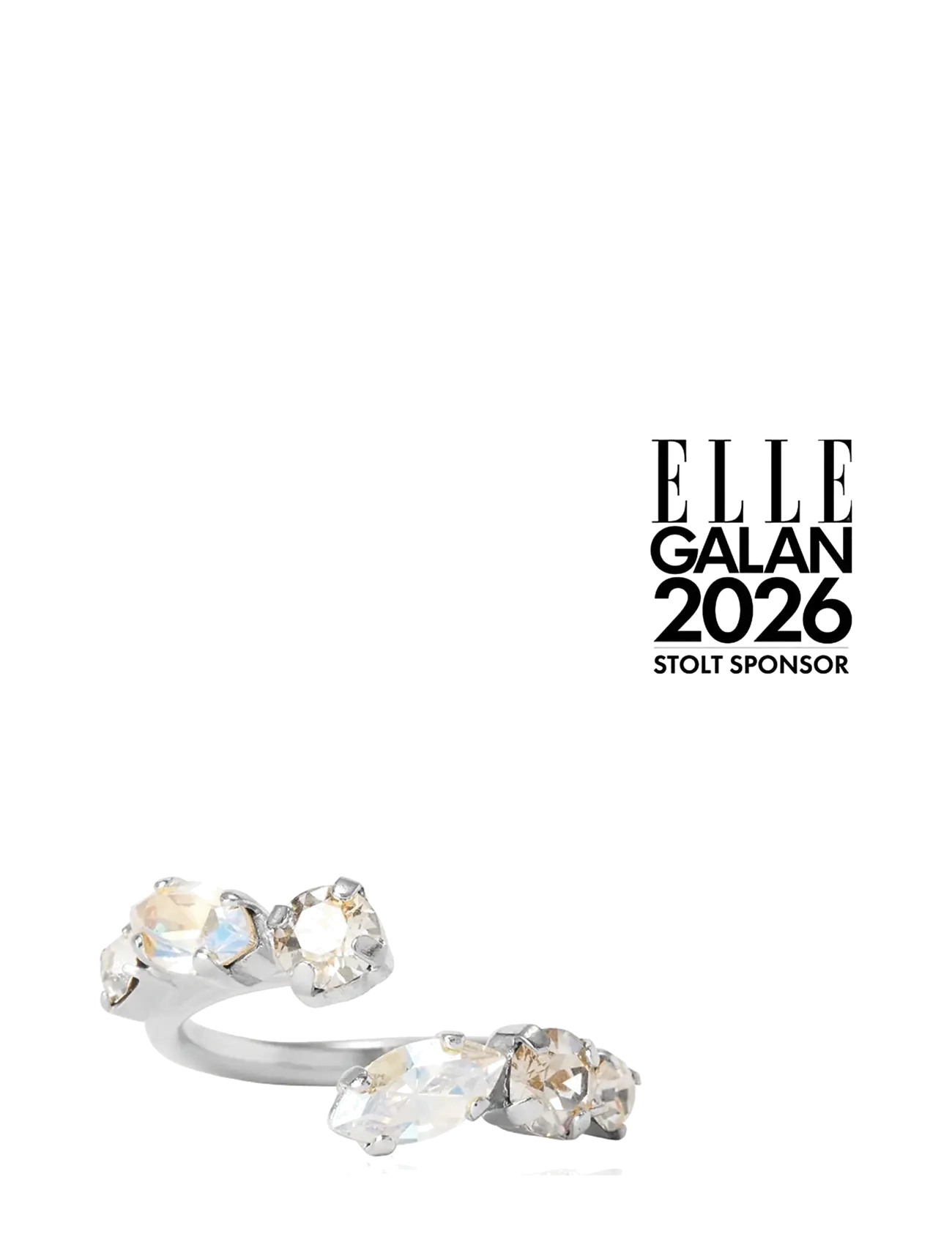 Caroline Svedbom ALELIA RING RHODIUM - Val kaupenda - CLOUD COMBO / silver