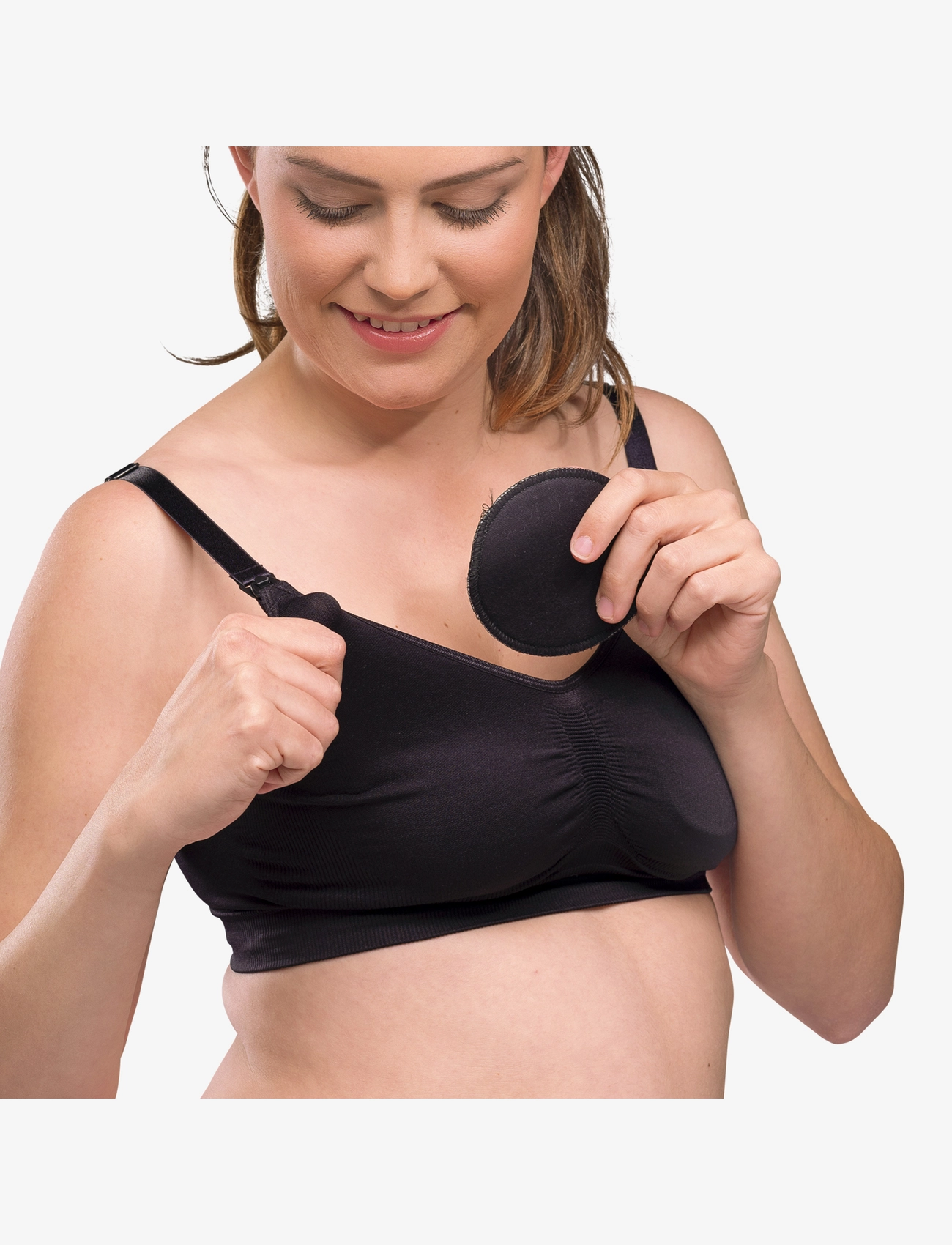 Carriwell - Washable Breast Pads - amnings-bh:ar - black - 3