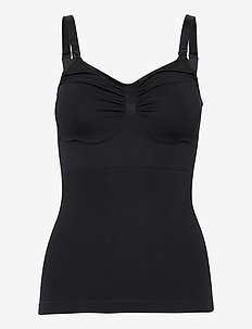Nursing Top with Shapewear - shaping tops - black, Carriwell