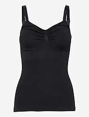 Carriwell - Nursing Top with Shapewear - umstandsmode - black - 0
